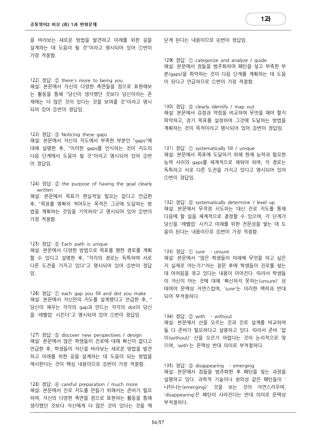 공통영어2 비상(홍) 1과 변형문제 (186문항) by 대치동시크릿_preview_54