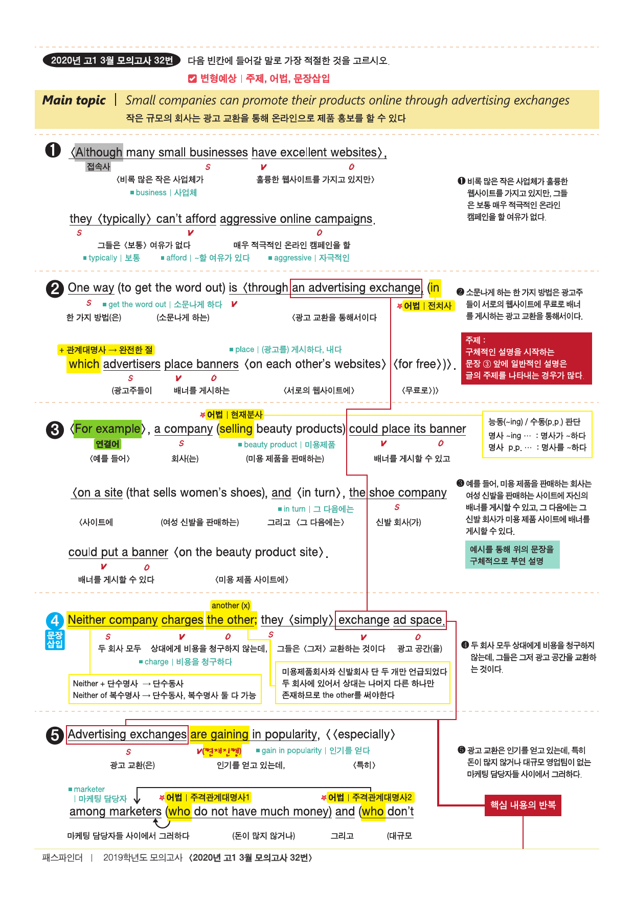 2020년 3월 고1 모의고사 18-42번 전지문 최종정리집_preview_23