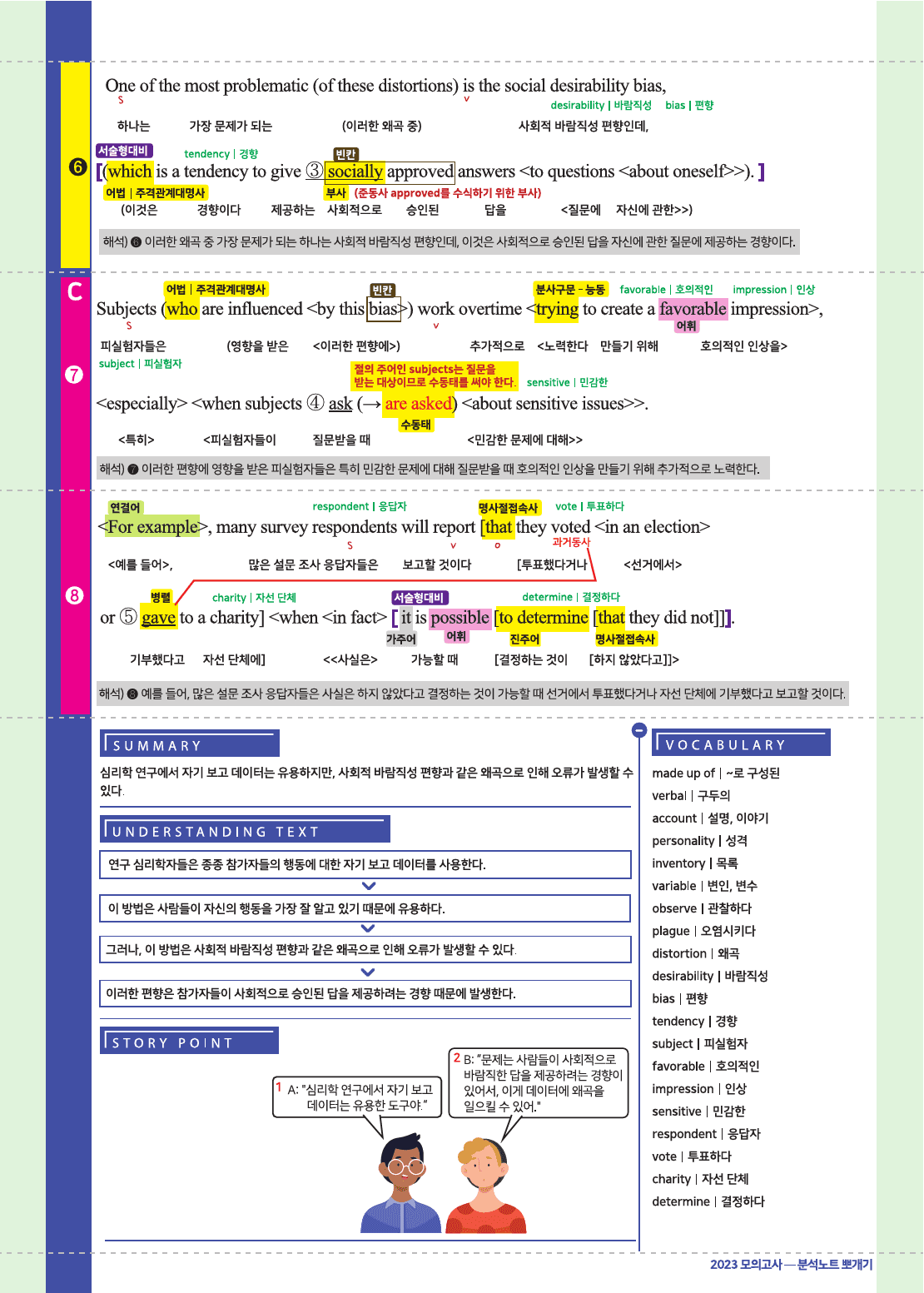 2023년 6월 고2 모의고사 18-45번 전지문 최종정리집_preview_18