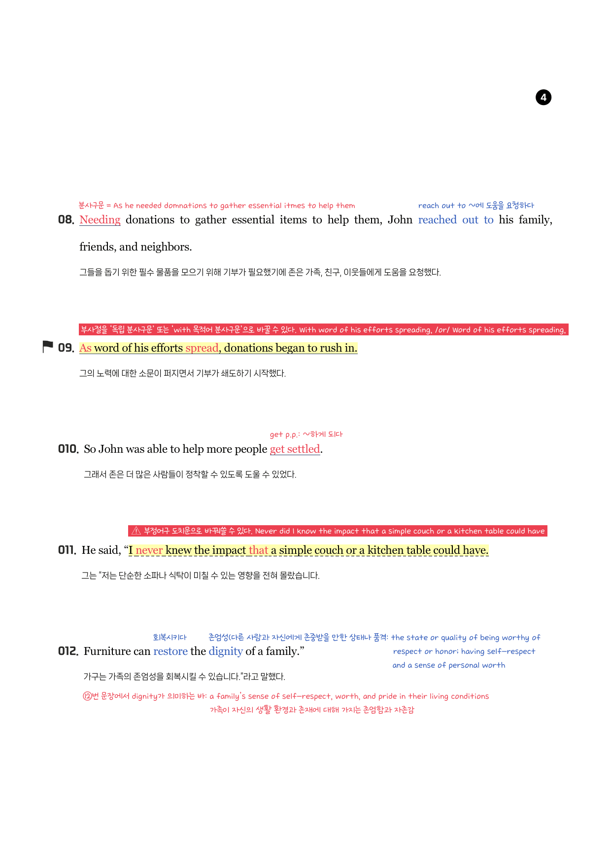 YBM(김)-공통영어2-1과-분석노트-필수문장-Grammar Check_preview_10