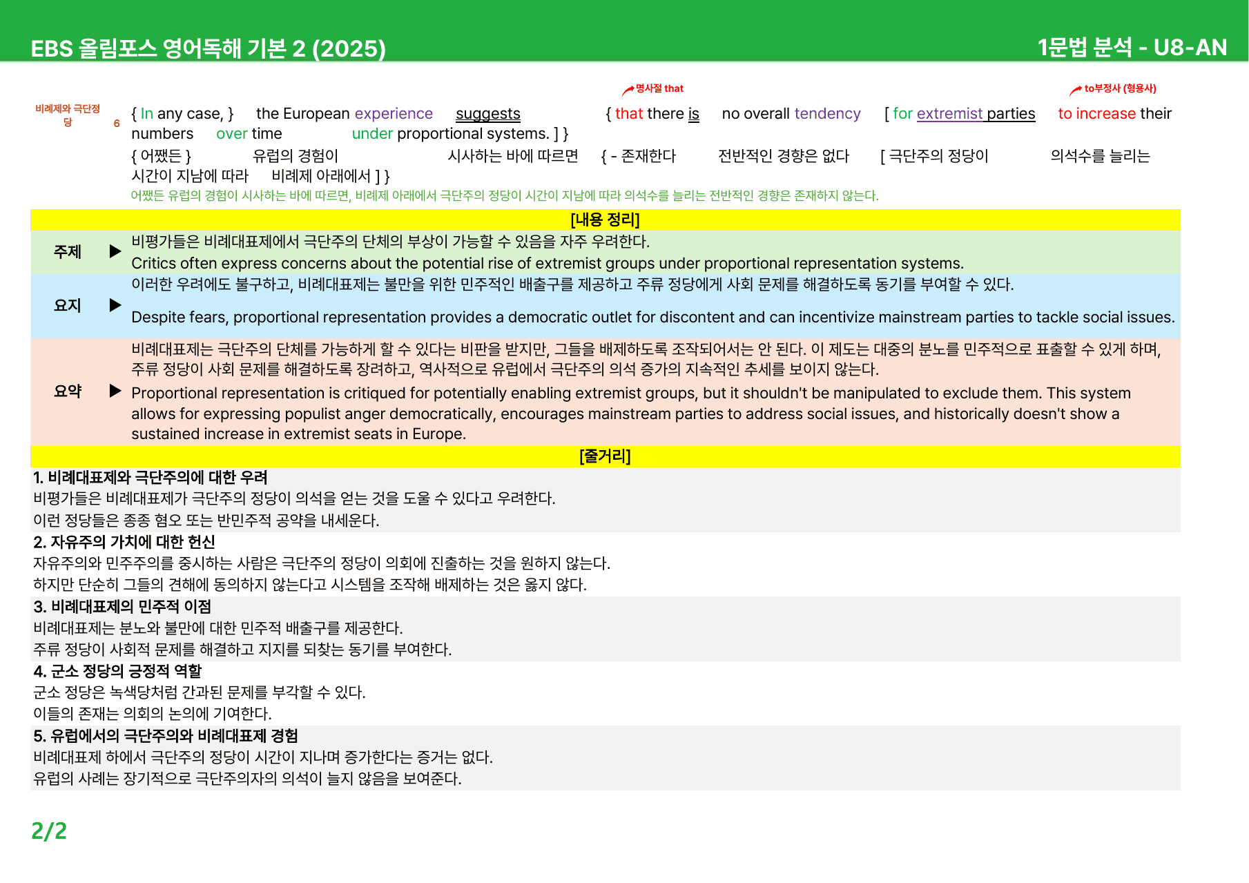 EBS 올림포스 영어독해 기본 2 (2025년) 5~8과 - 상세분석_preview_undefined