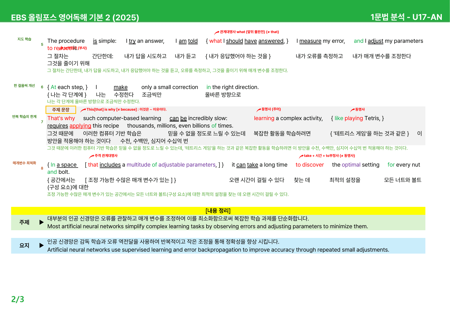 EBS 올림포스 영어독해 기본 2 (2025년) 15~18과 - 상세분석_preview_undefined