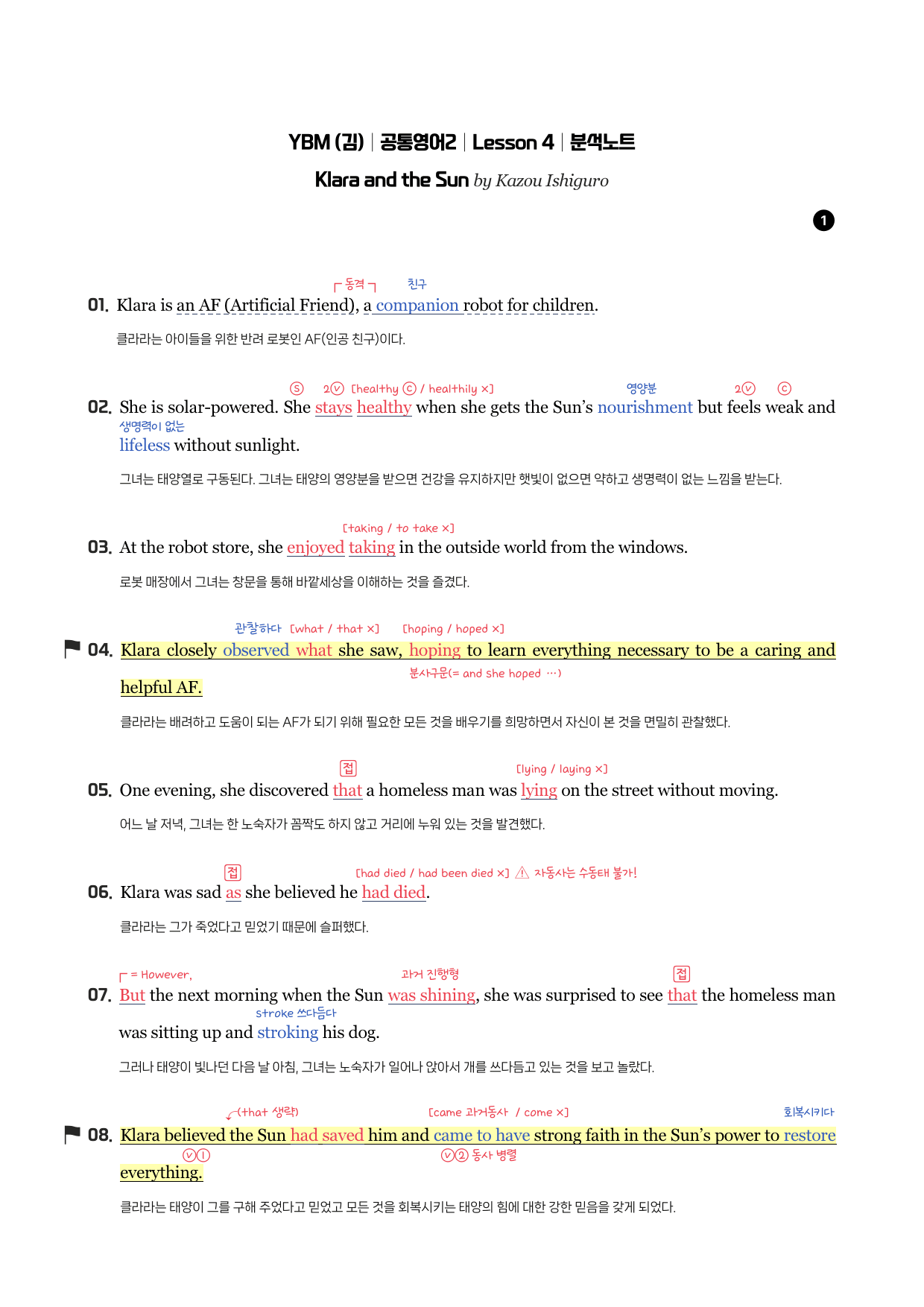 YBM(김)-공통영어2-전체-분석노트-필수문장-Grammar Check _preview_155