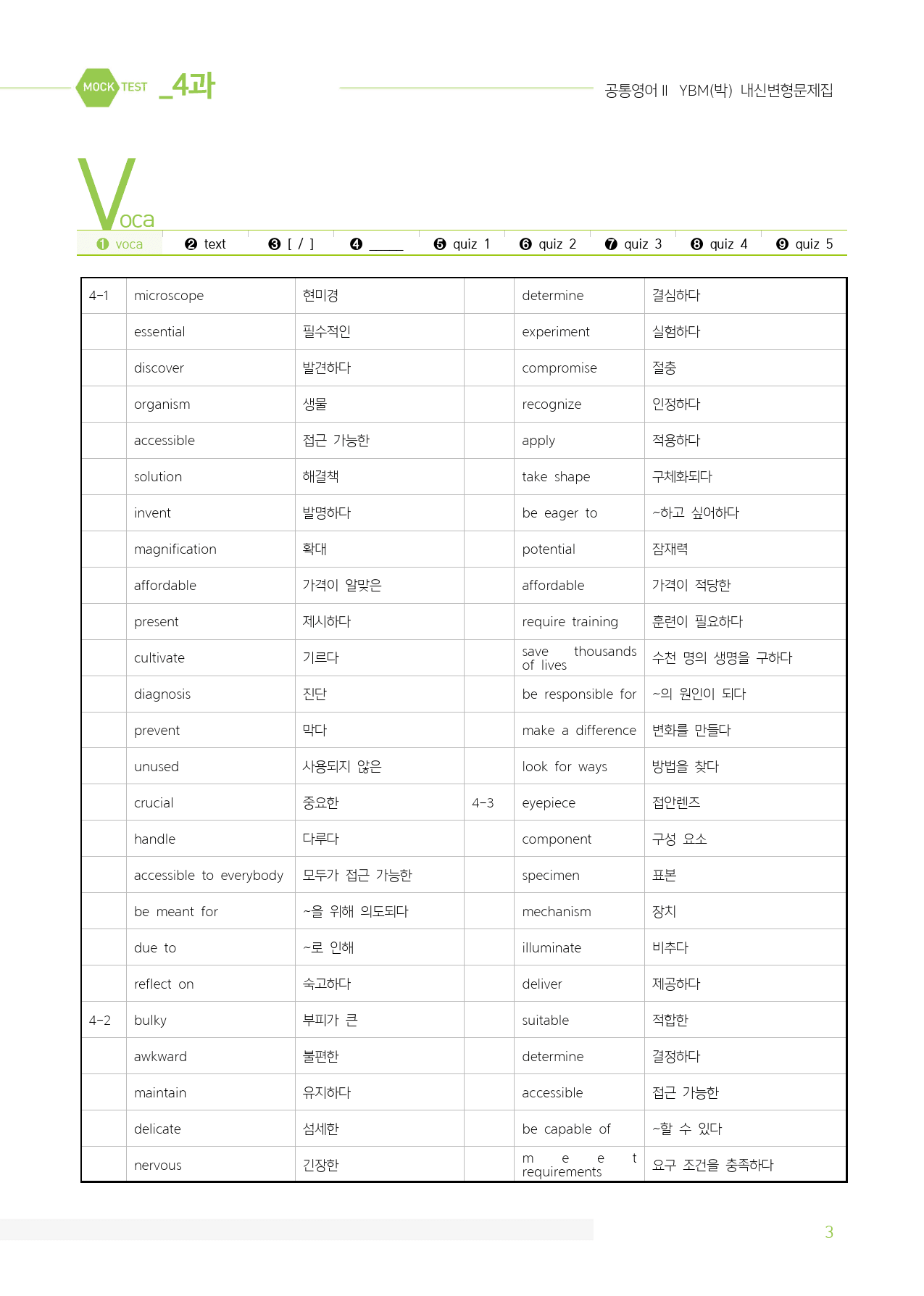 공통영어2 YBM(박준언) 마이갓_4과_preview_3