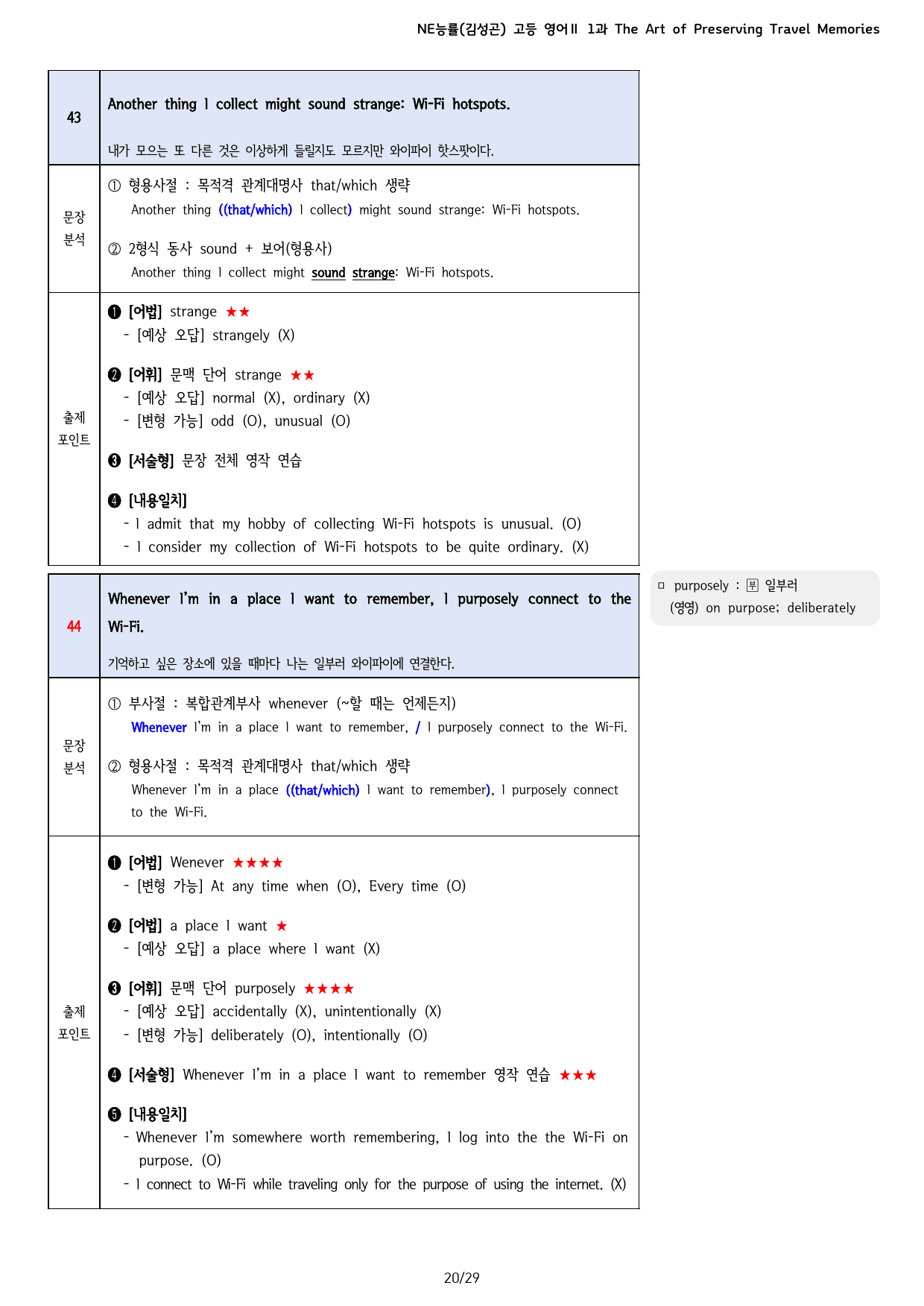 능률(김성곤) 고등영어2 1과 본문분석, 출제 포인트_preview_20