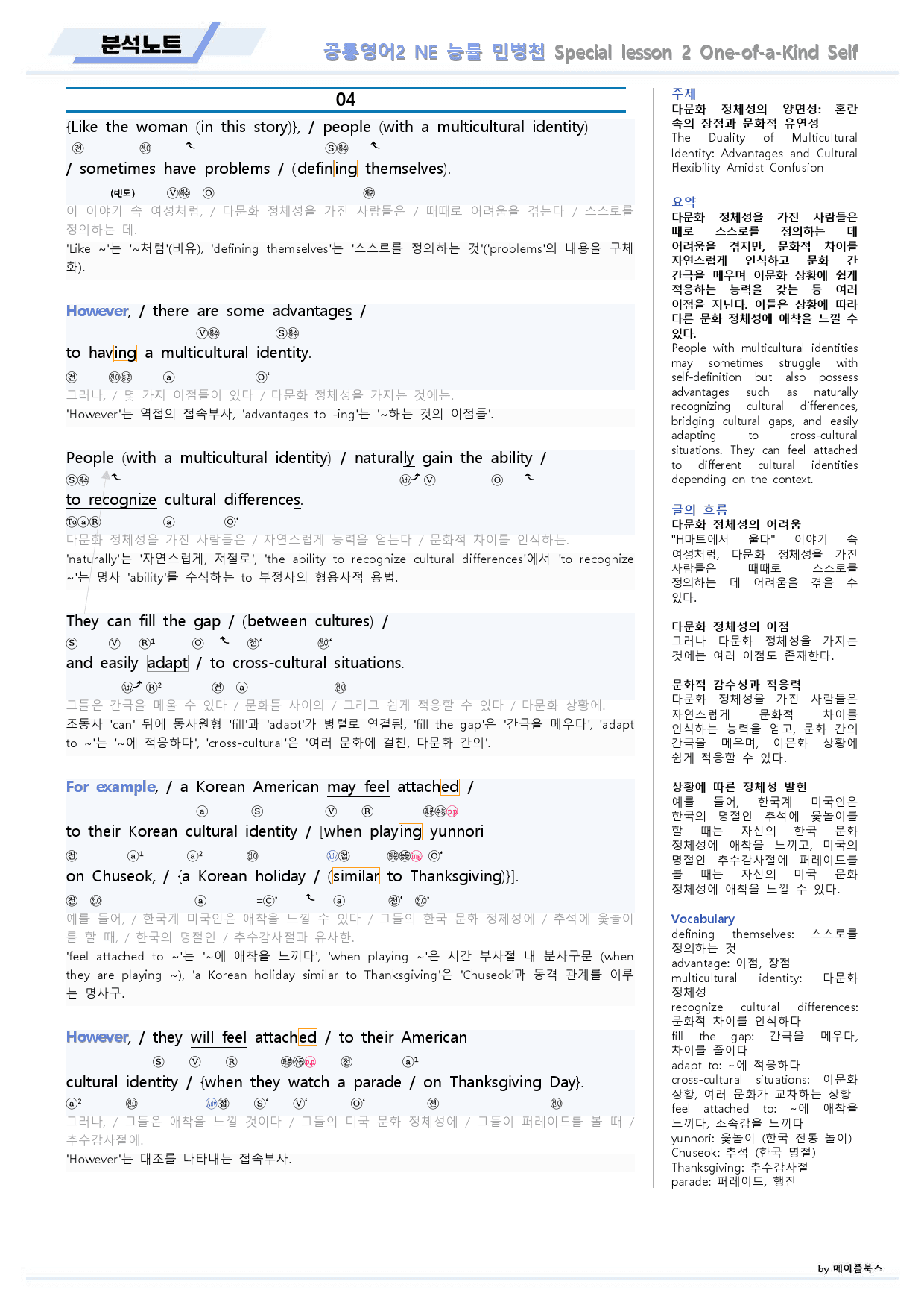 공통영어2 능률 민병천 Special Lesson2 분석노트 개정판_preview_8