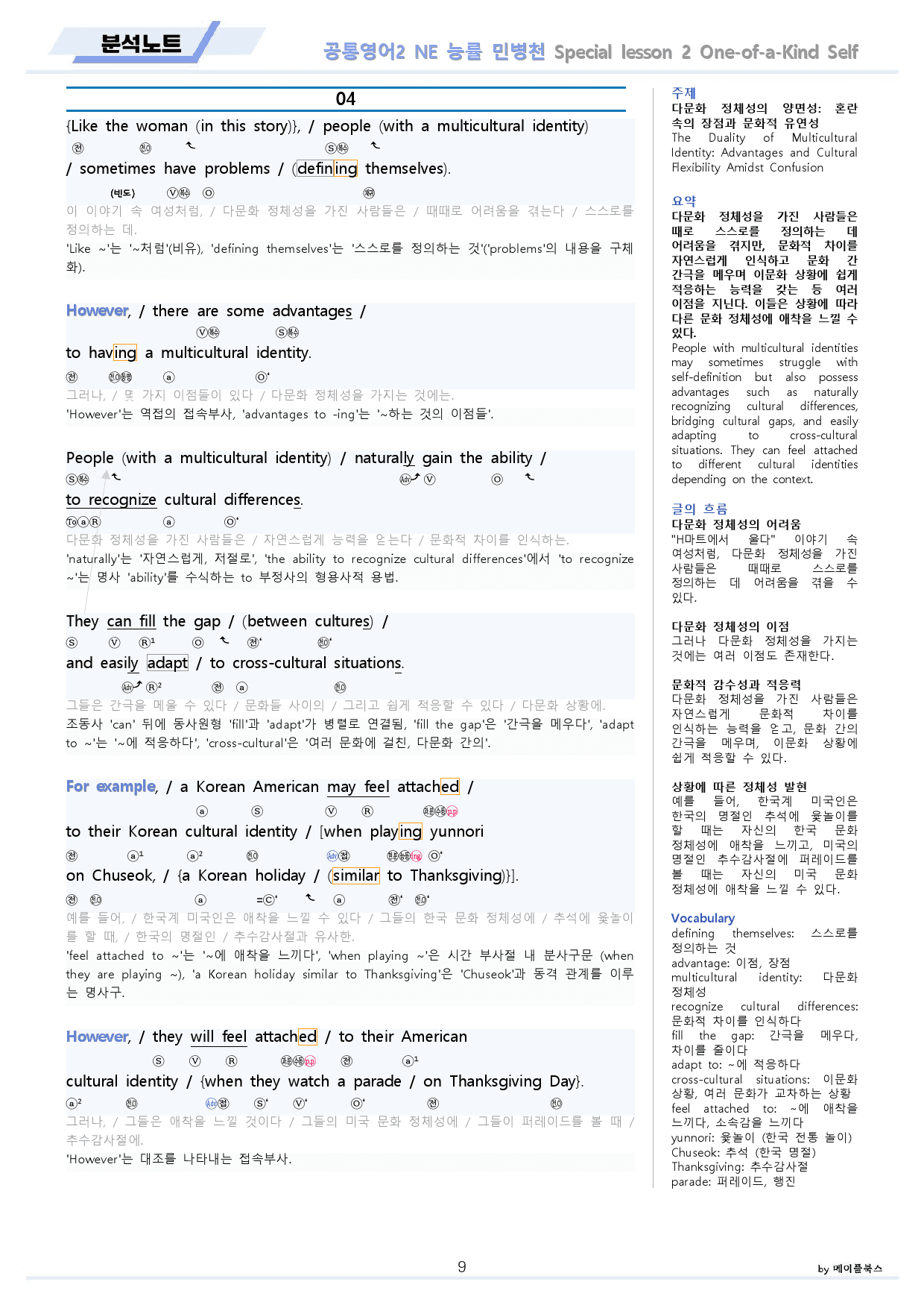 공통영어2 능률 민병천 스페셜레슨2 분석노트 변형문제 워크북 올인원_preview_9