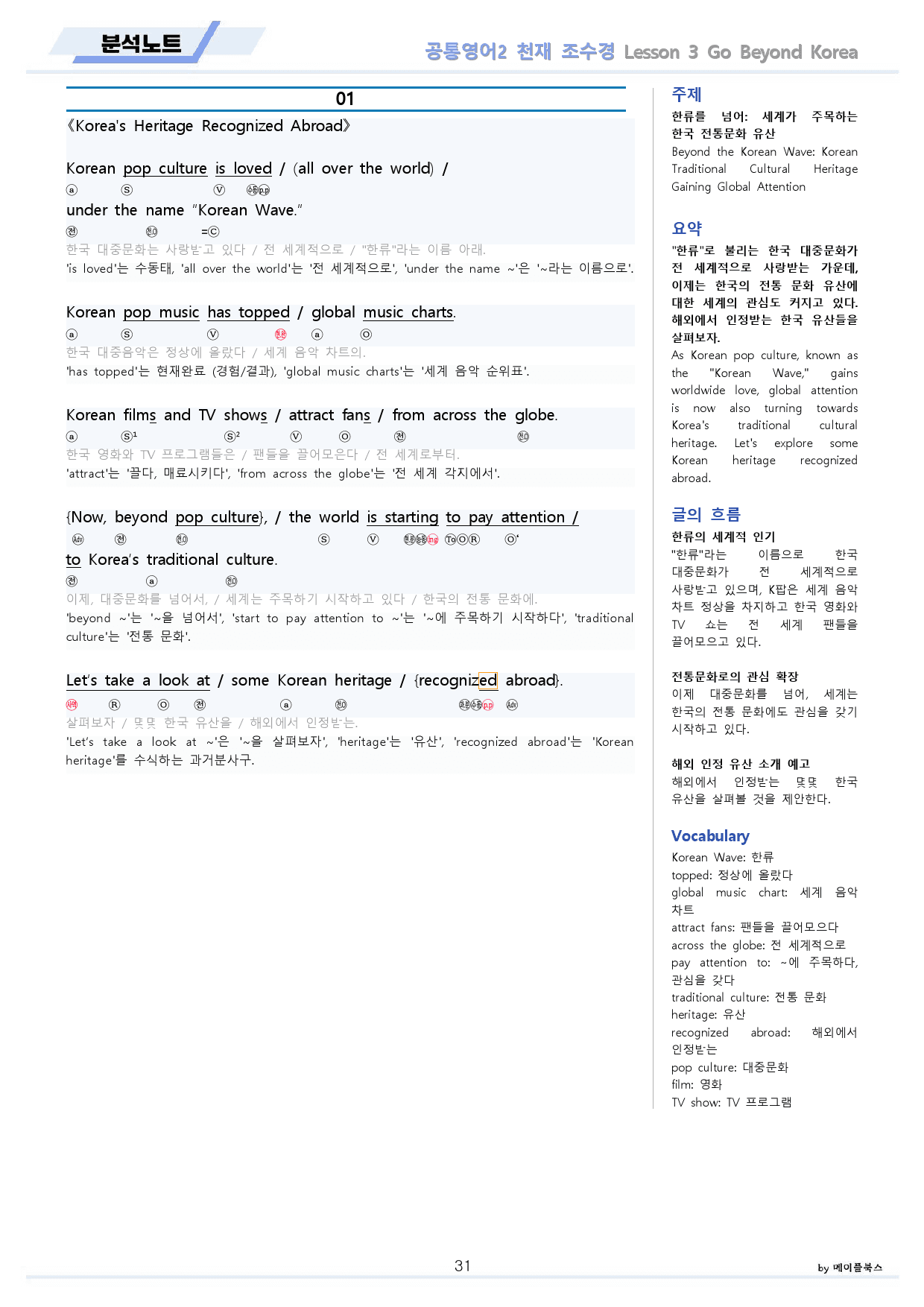 공통영어2 천재 조수경 전체 통합 분석노트 by 메이플북스_preview_31