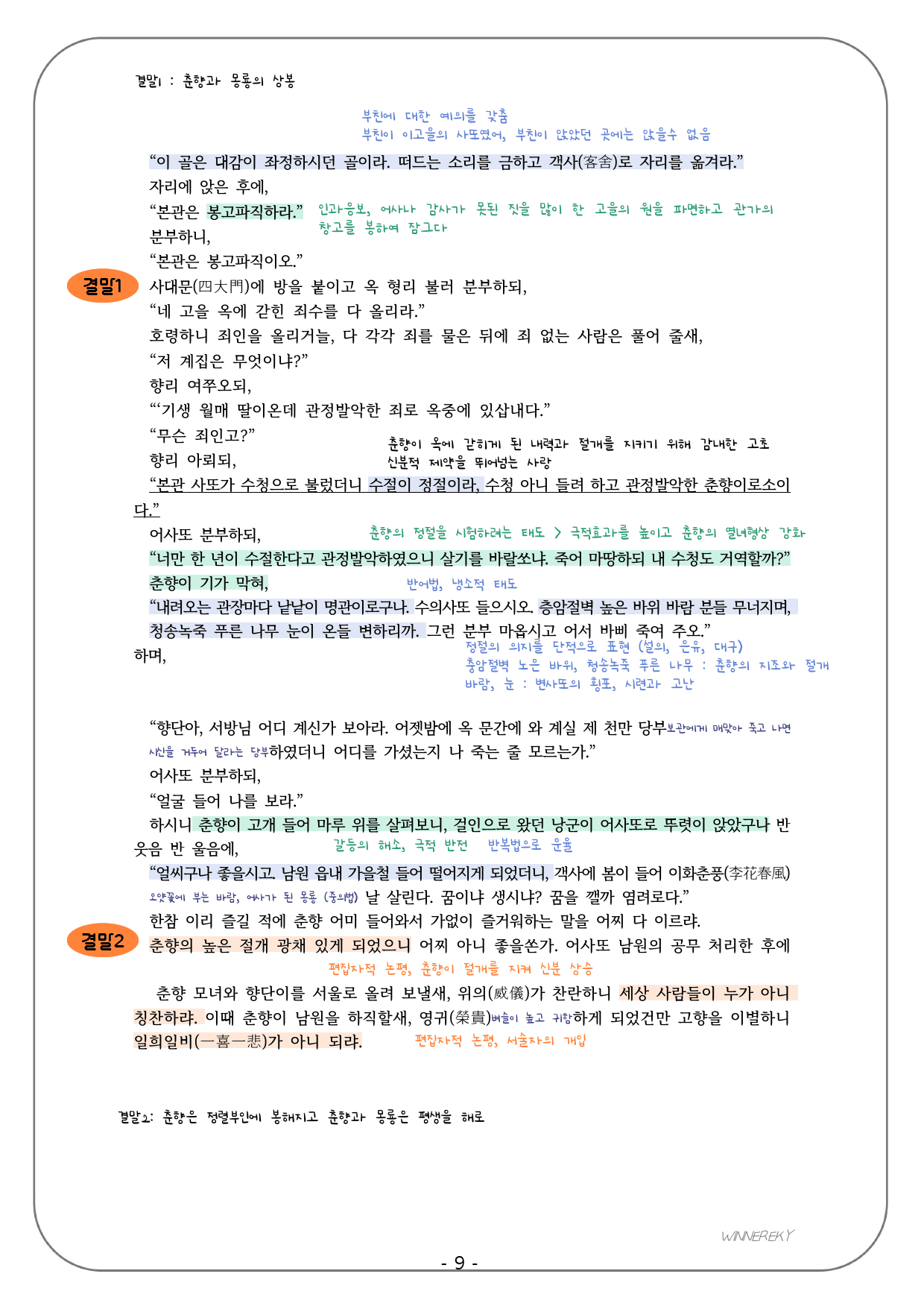 천재(김종철) 공통국어2 2-(1) 통합 꼼꼼분석+개념+단답/서술_preview_9