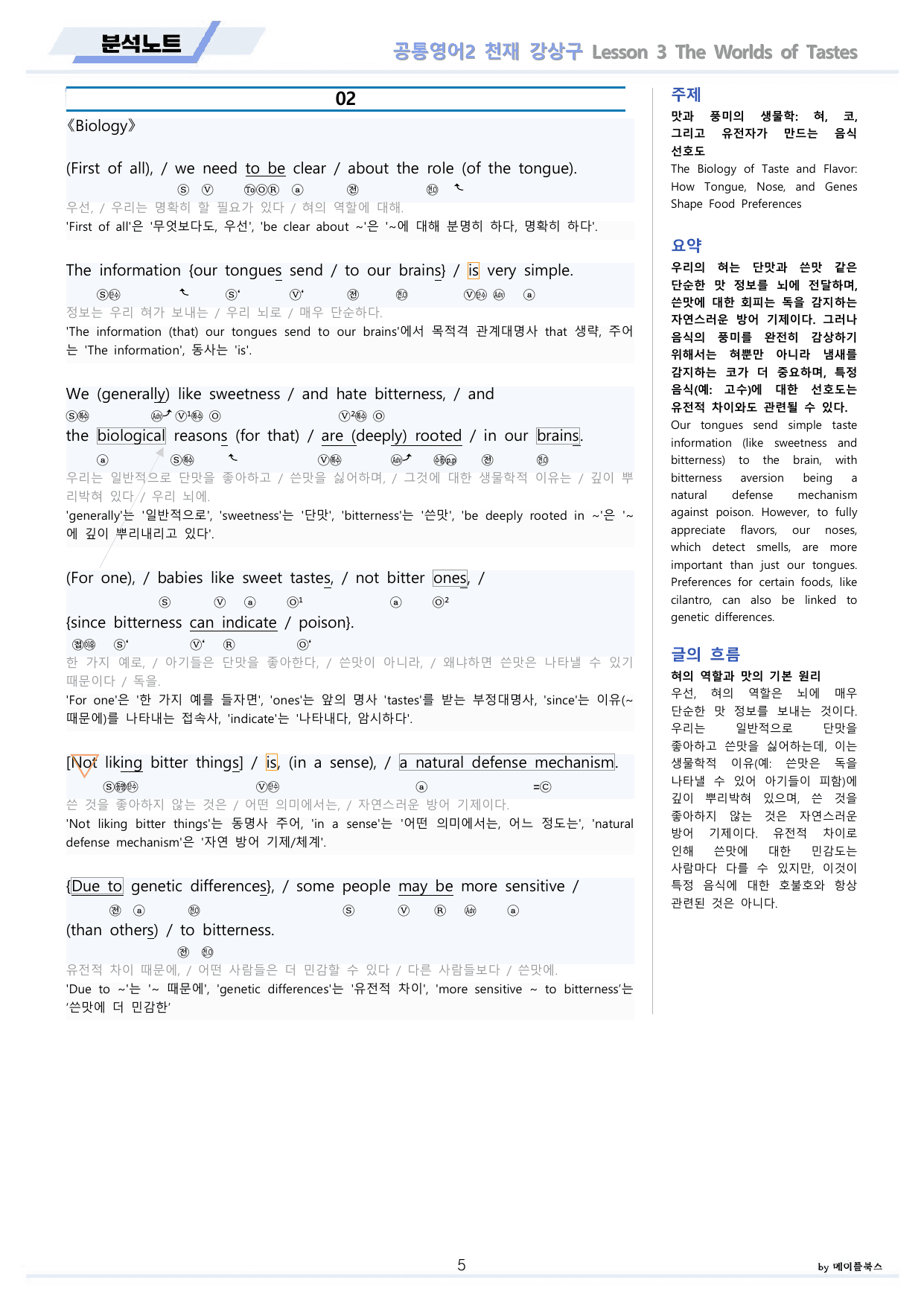 공통영어2 천재 강상구 3강 3과 분석 변형 워크북 by 메이플북스_preview_undefined
