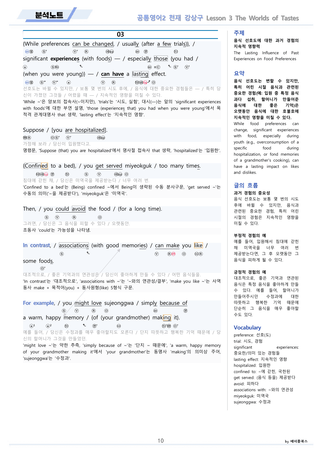 공통영어2 천재 강상구 3강 3과 분석 변형 워크북 by 메이플북스_preview_undefined