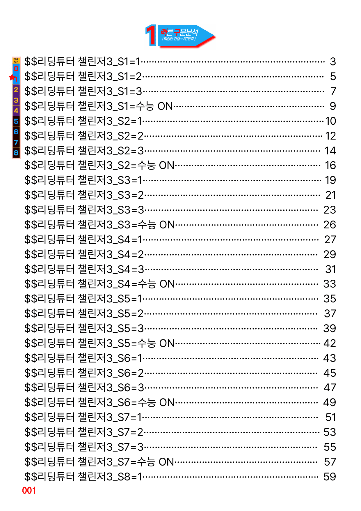 01번 자료, 구문분석, 리딩튜터 챌린저 3, 책전체(할인가격)_preview_undefined