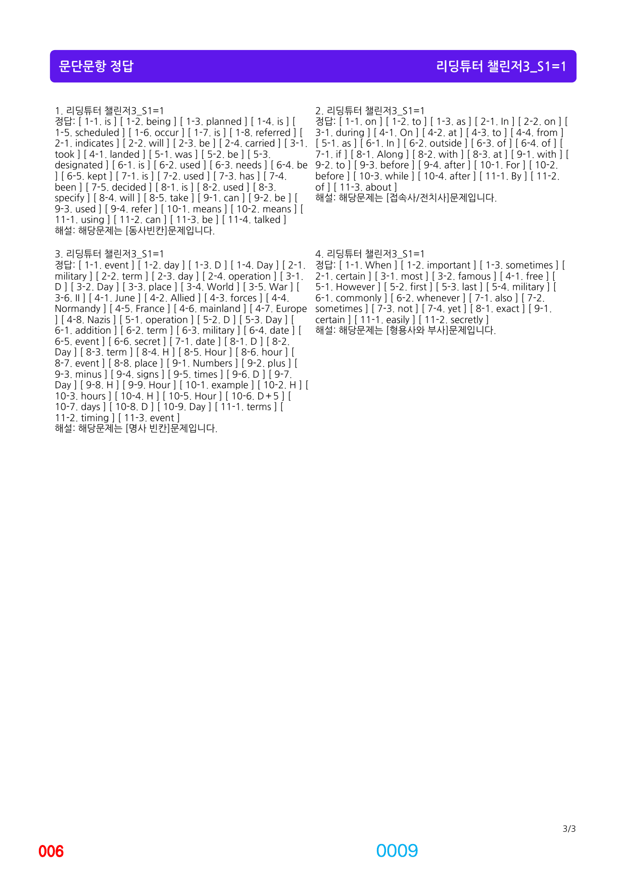 04번 자료, 메가 워크북 3210제, 리딩튜터 챌린저 3, 책전체_preview_undefined