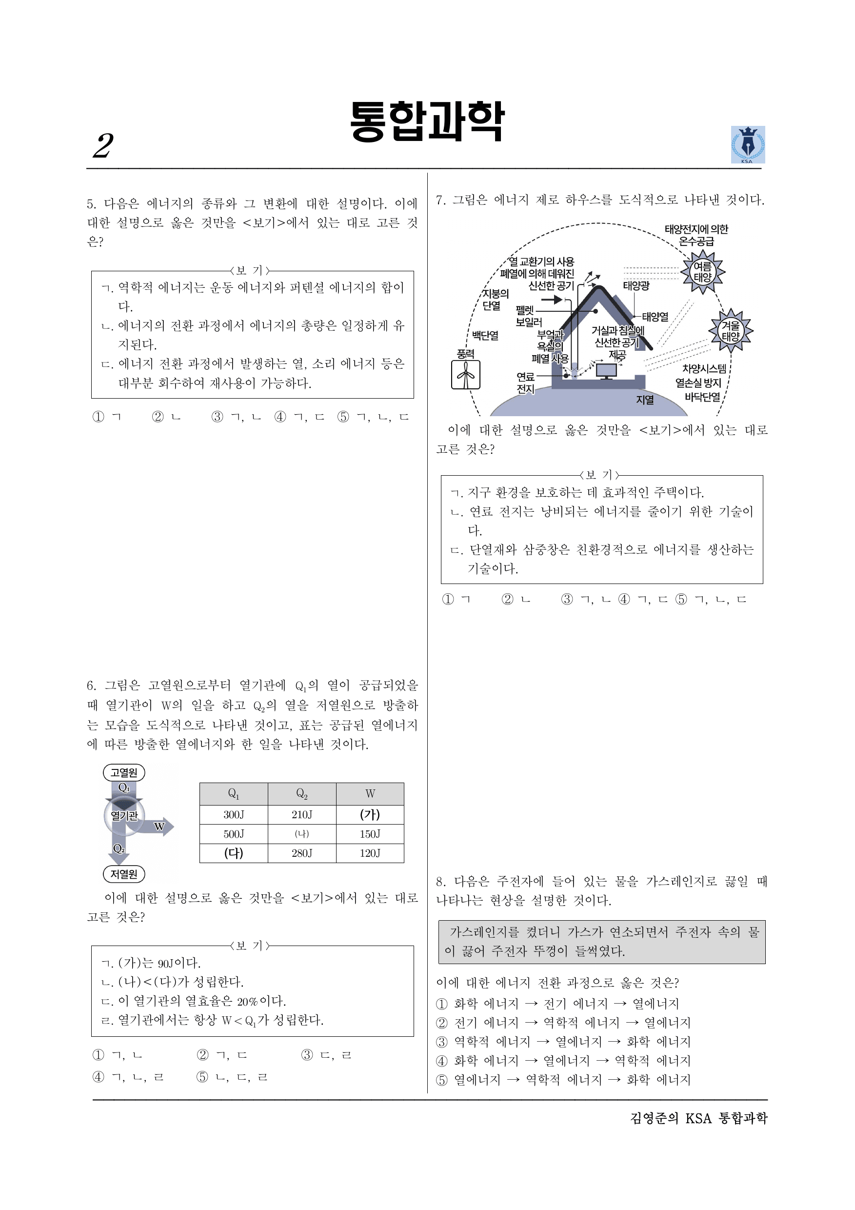 통합과학2. 2-2-03 에너지효율과 신재생에너지_preview_undefined