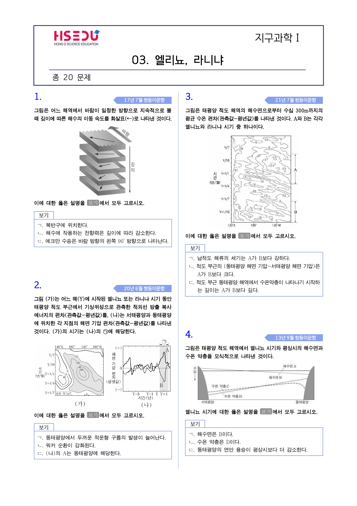 지구과학 1 엘리뇨와 라니냐 빈출 변형_preview_undefined