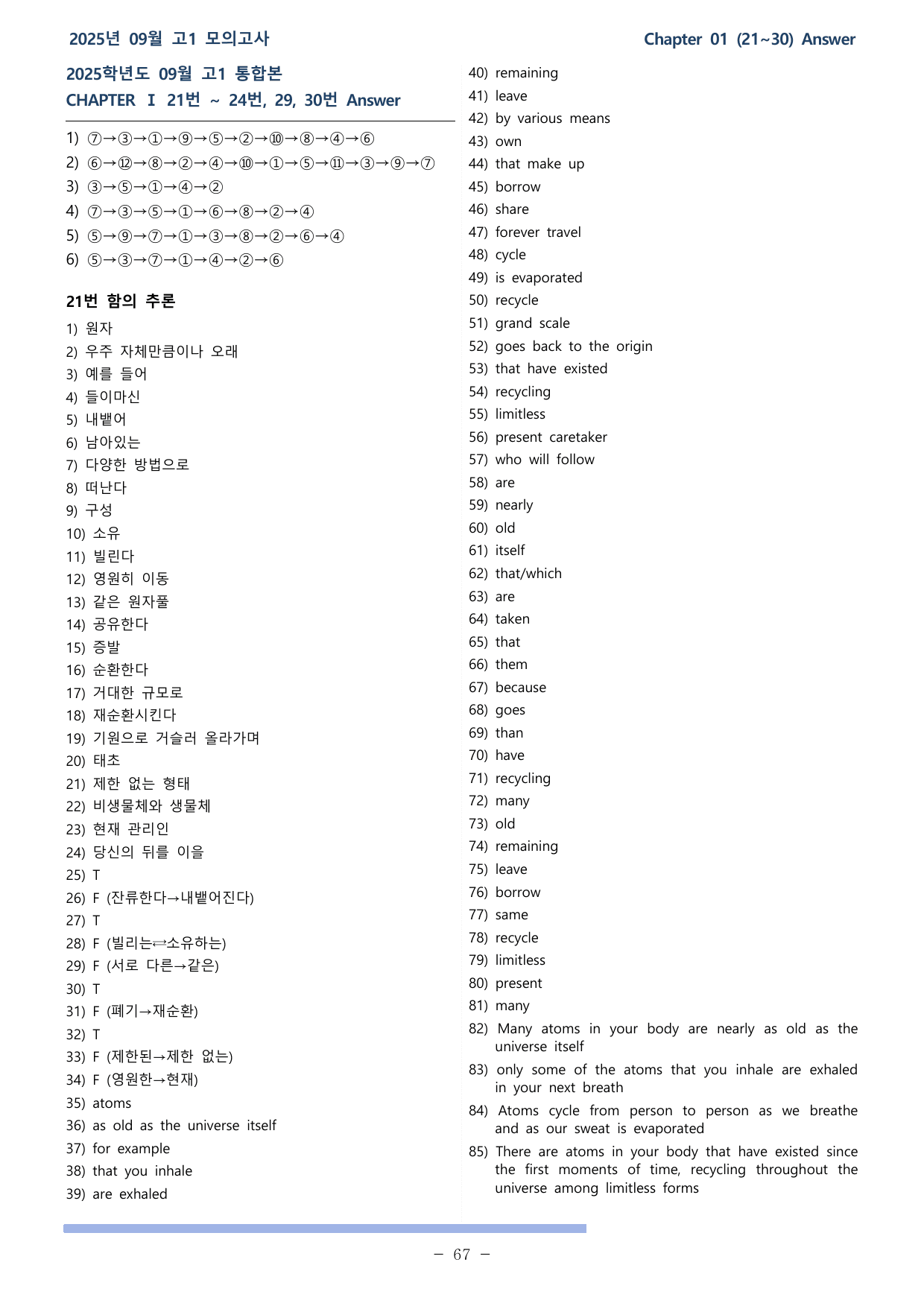 25학년 09월 고1 전국연합 21~30(25~28제외) 분석+워크북_preview_undefined