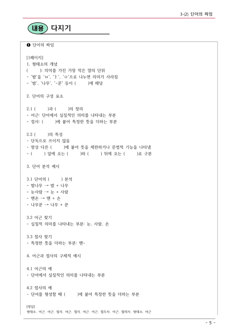 22개정 동아 중1-2 3(2) 단어의 짜임 내용정리_preview_5