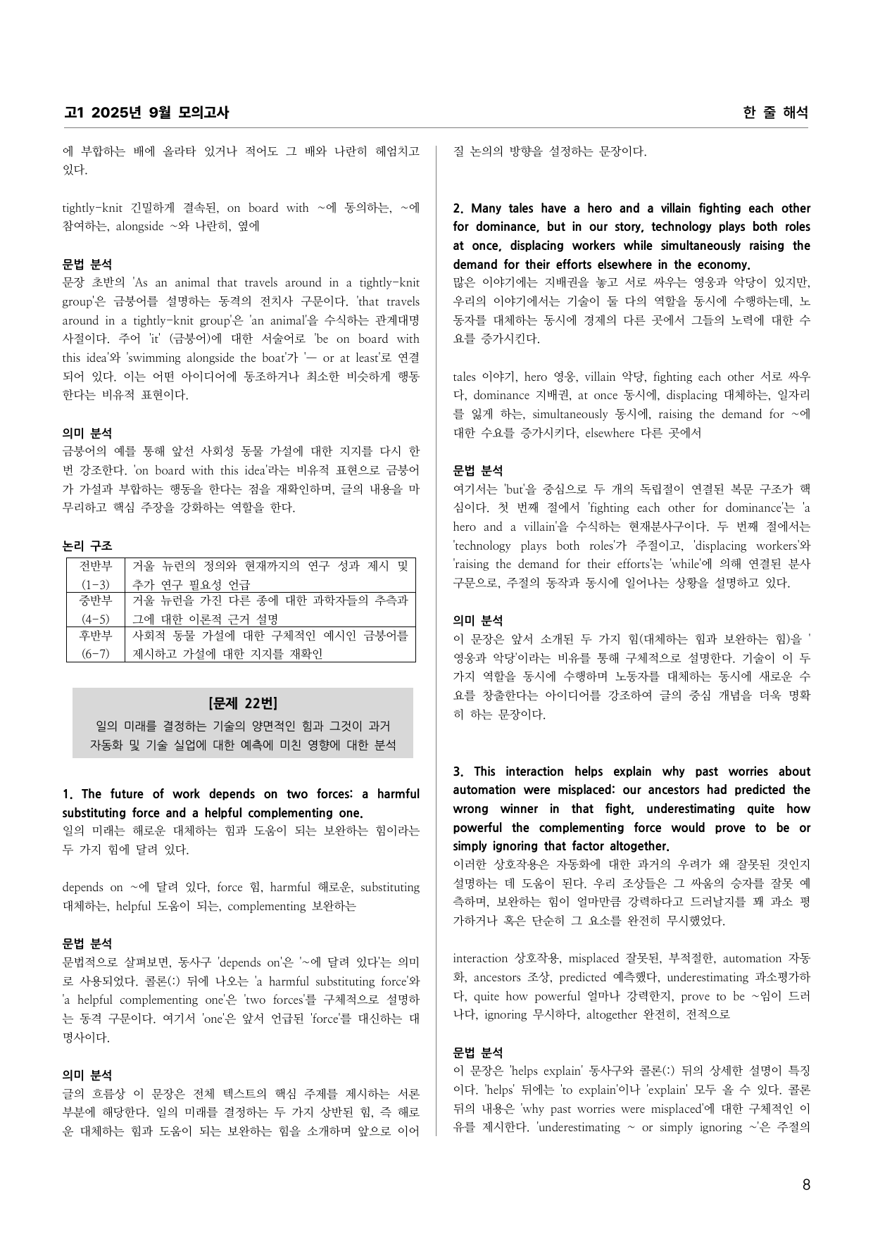 고2 2025년 9월 모의고사 지문분석 (단어 문법 의미 완전 분석)_preview_undefined