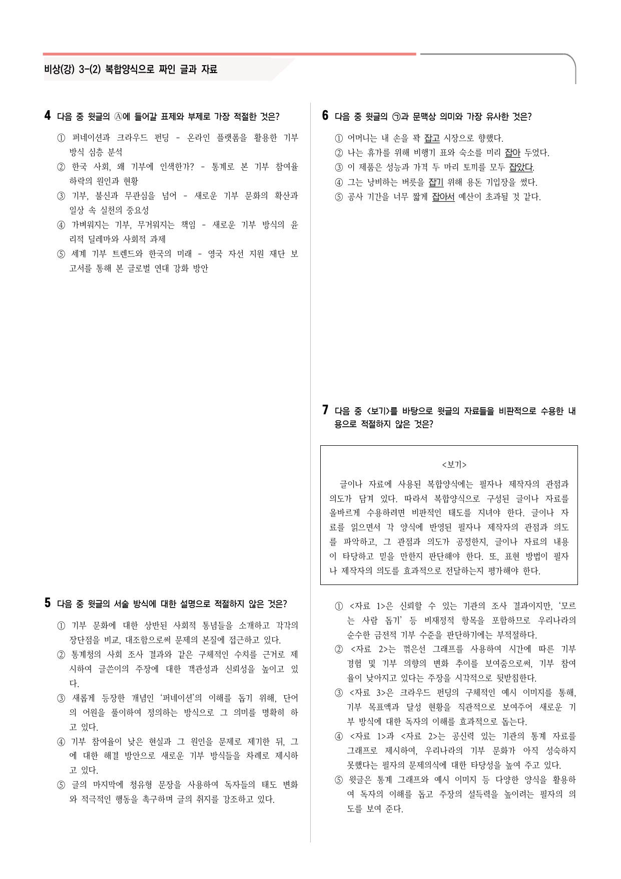 30문항) 비상(강) 공통국어2 3-(2) 복합양식으로 짜인 글과 자료_preview_undefined