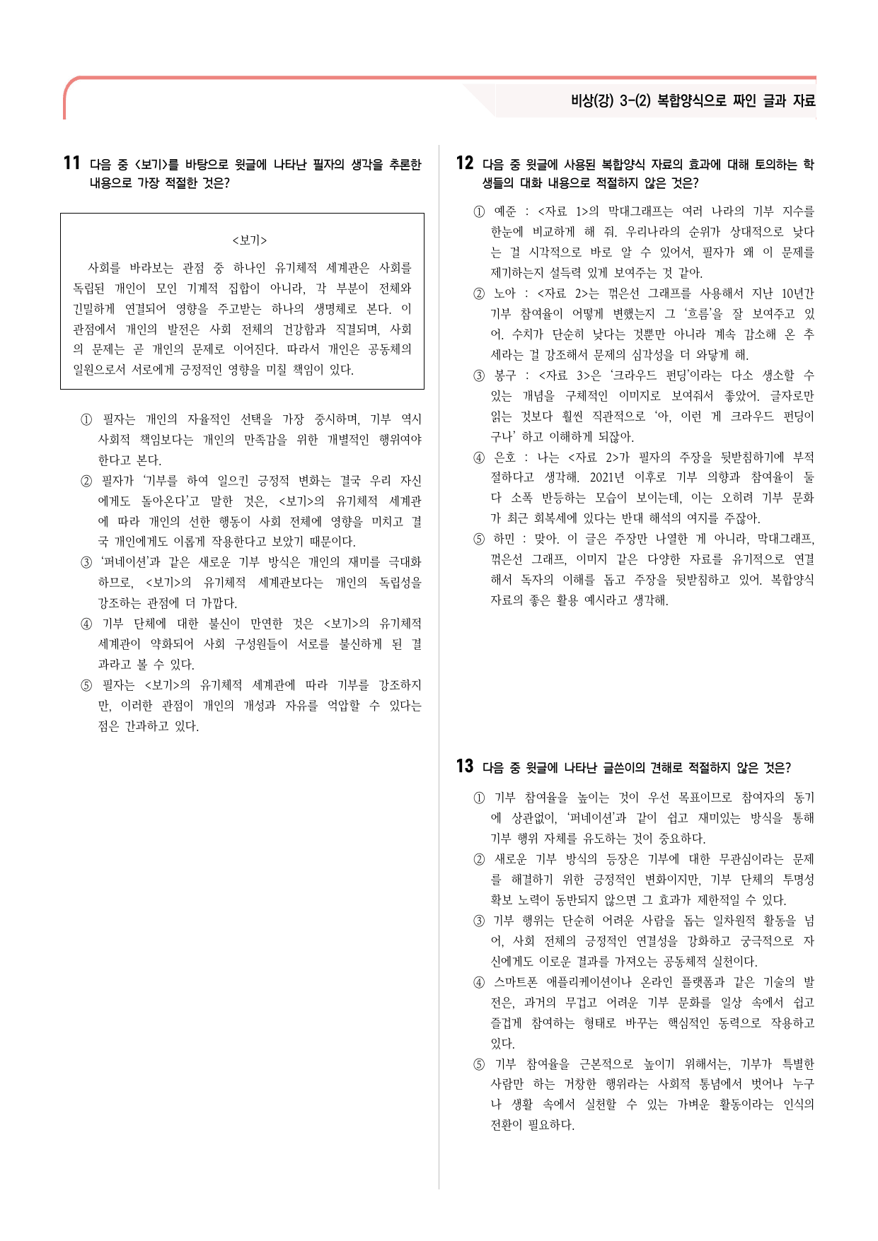 30문항) 비상(강) 공통국어2 3-(2) 복합양식으로 짜인 글과 자료_preview_undefined