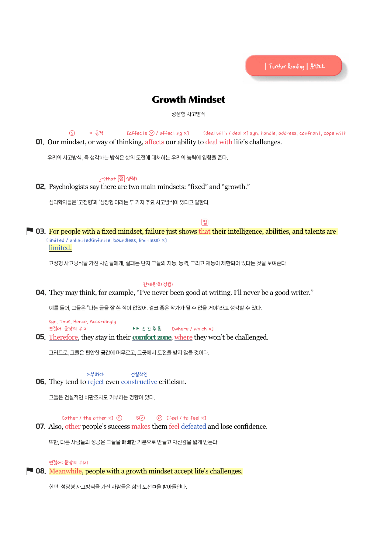 YBM(박)-공통영어(2)-분석노트 3과 + 그래머 체크 + 필수문장_preview_undefined