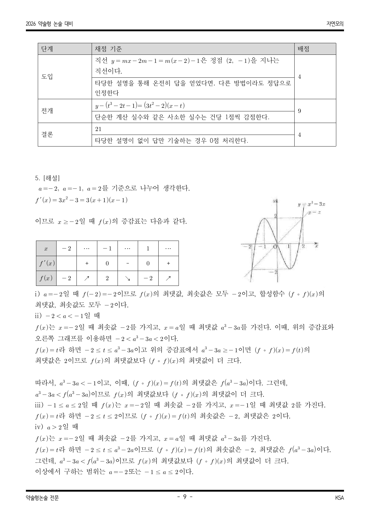 한국외국어 대학교 적중 예감 자연 모의논술 3_preview_undefined