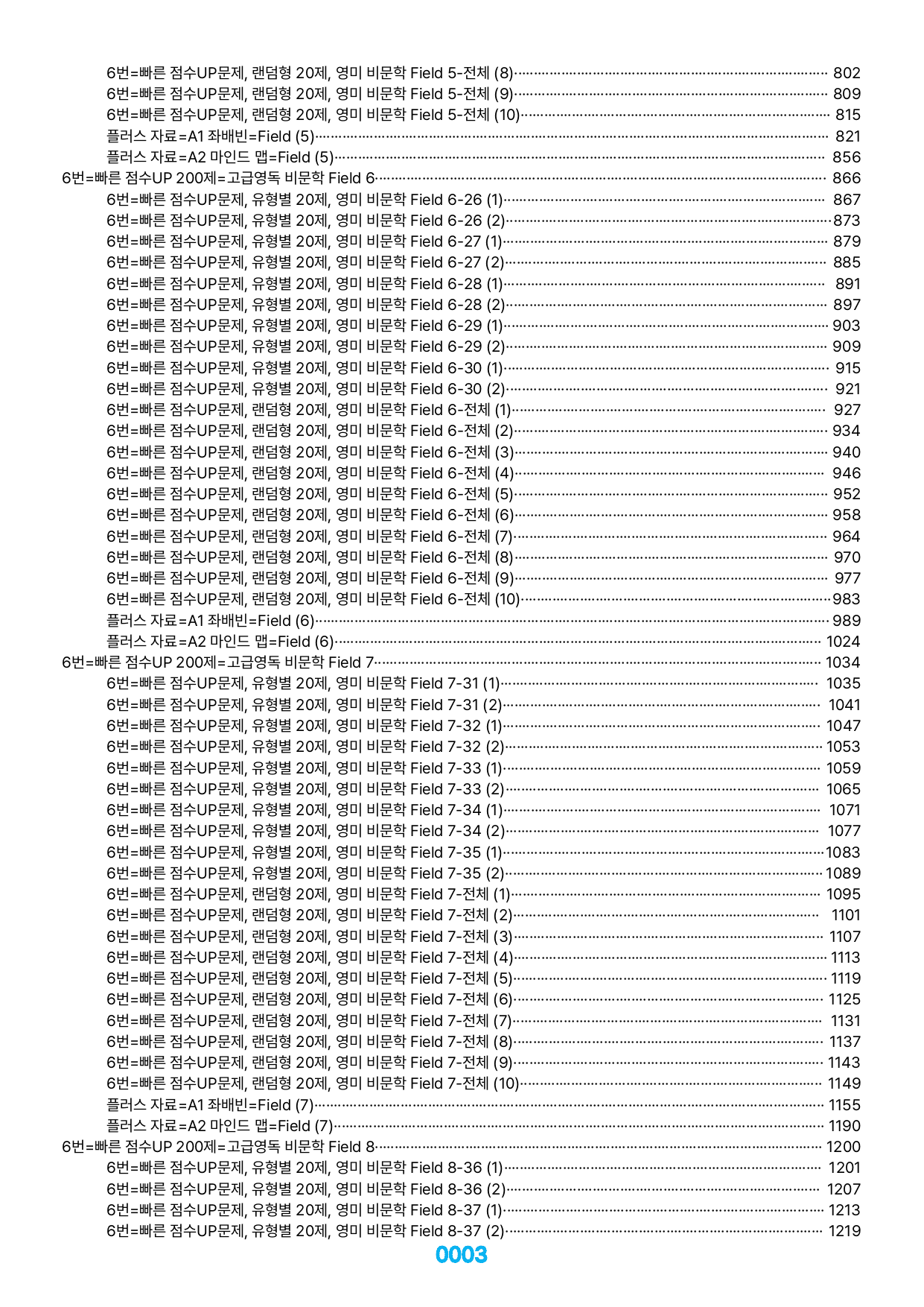 06번=빠른 점수UP 2400제, 고급영독 비문학, 책전체(할인가격)_preview_undefined