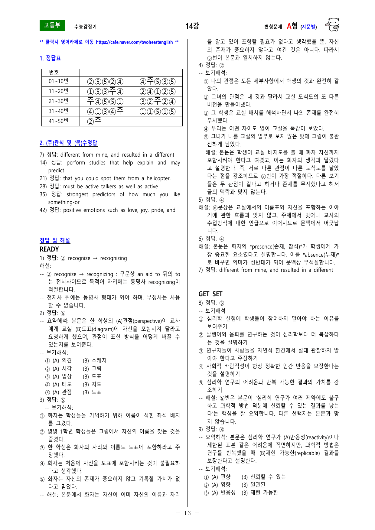 (EBS) 수능 감잡기 -- 변형문제 -- 14강 -- (지문별)_preview_undefined