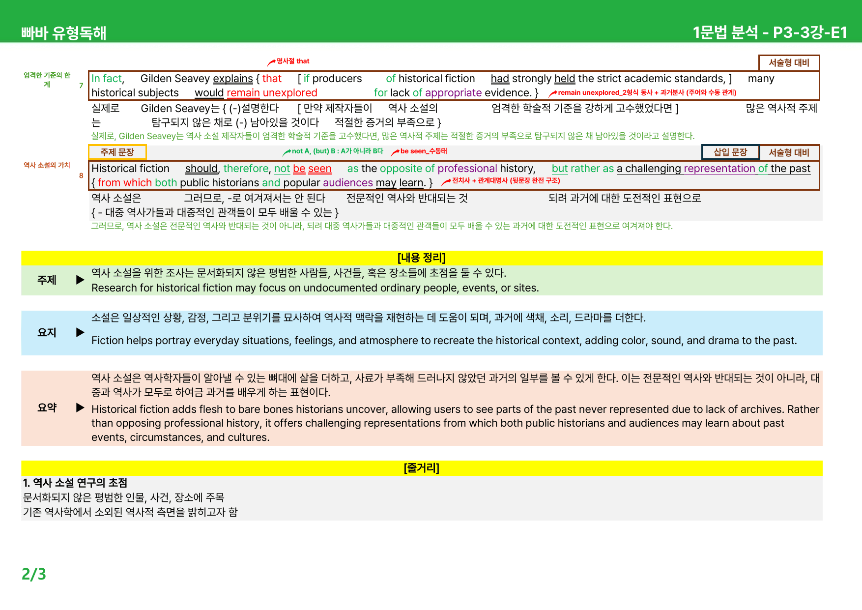 빠바 유형독해 (2024) 상세분석 - P3-3강, P3-4강_preview_undefined