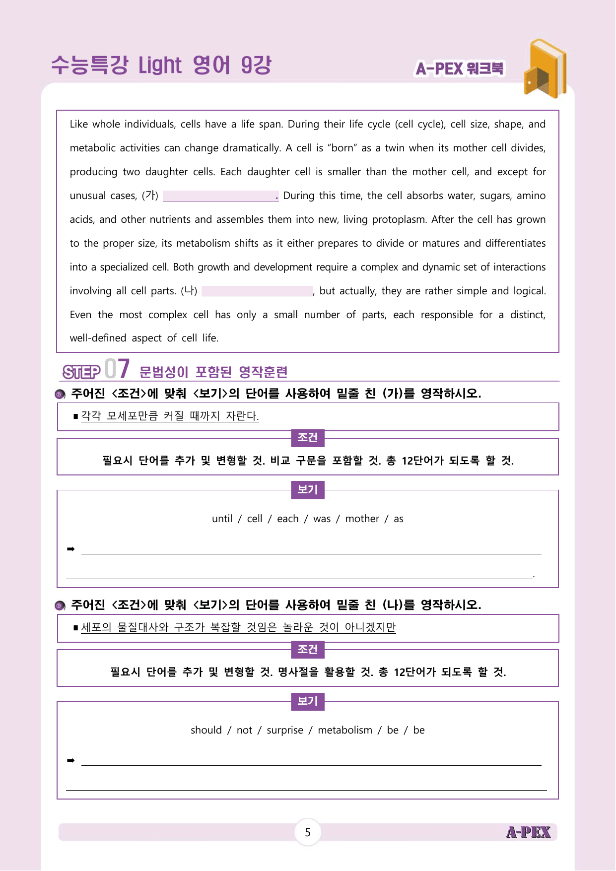 수능특강Light 영어 9강 워크북 (5지문)_preview_undefined