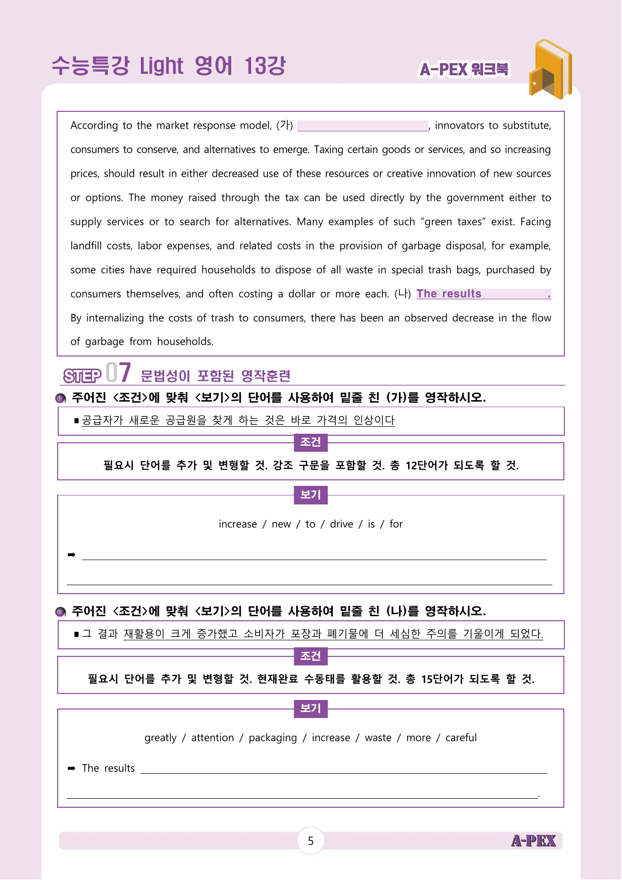 수능특강Light 영어 13강 워크북 (5지문)_preview_undefined