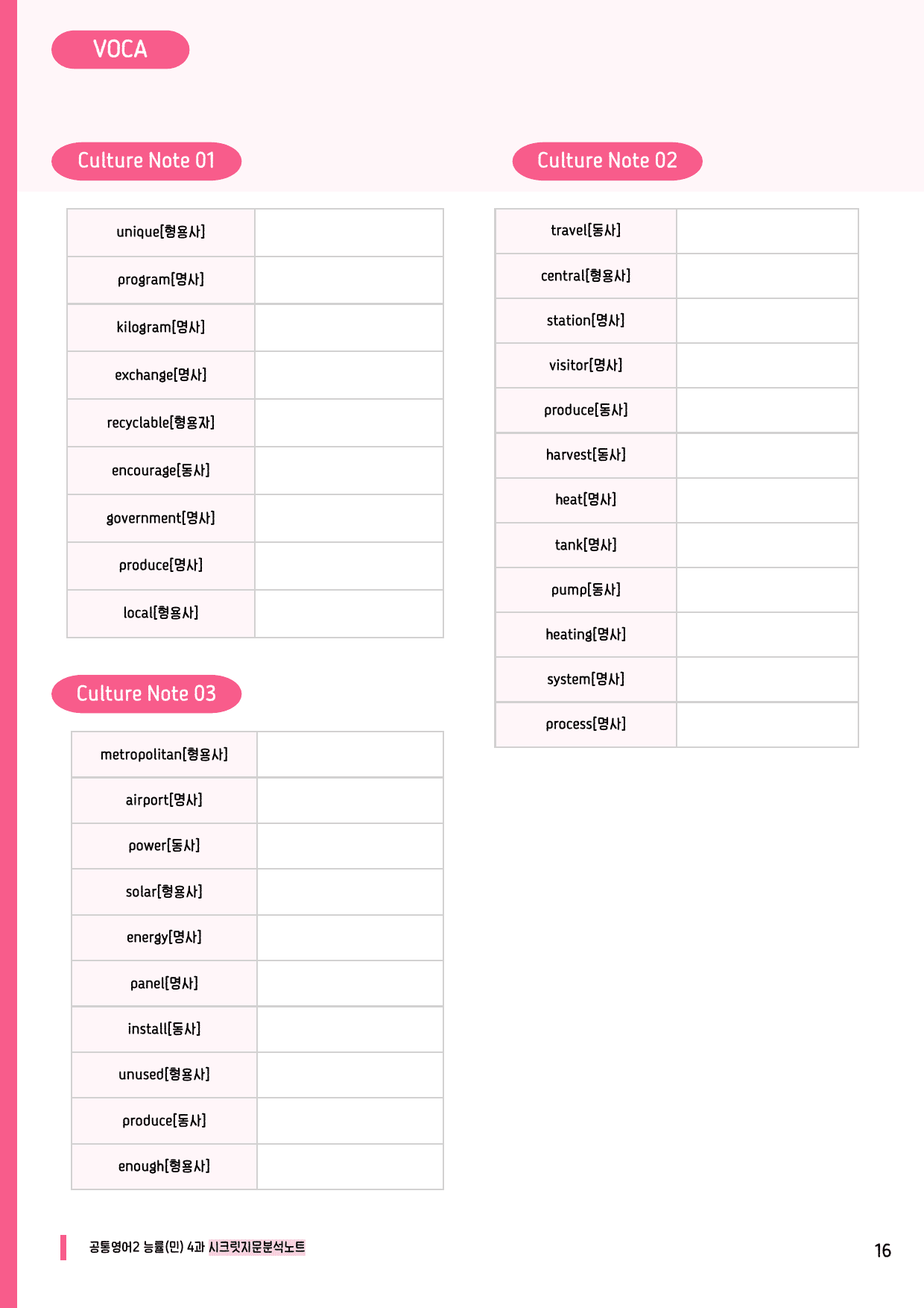 🩷공통2 능률(민) 4과 시크릿지문분석노트+깔끔직전보강자료🩷_preview_undefined