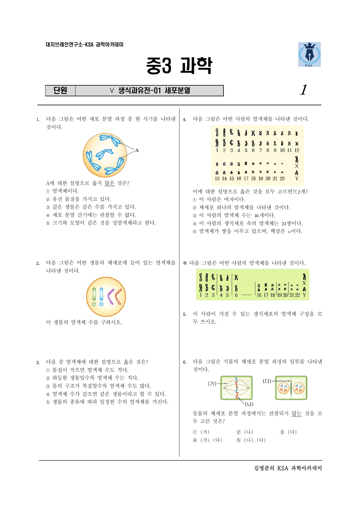 중3-2 Ⅴ 생식과유전-01 세포분열_preview_undefined