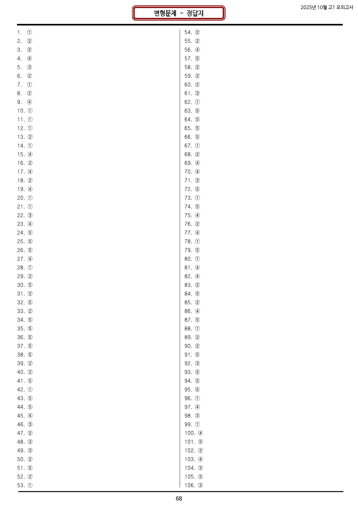 25년 10월 고1 모의고사(18~45번) 모의고사유형 변형문제 229제_preview_undefined