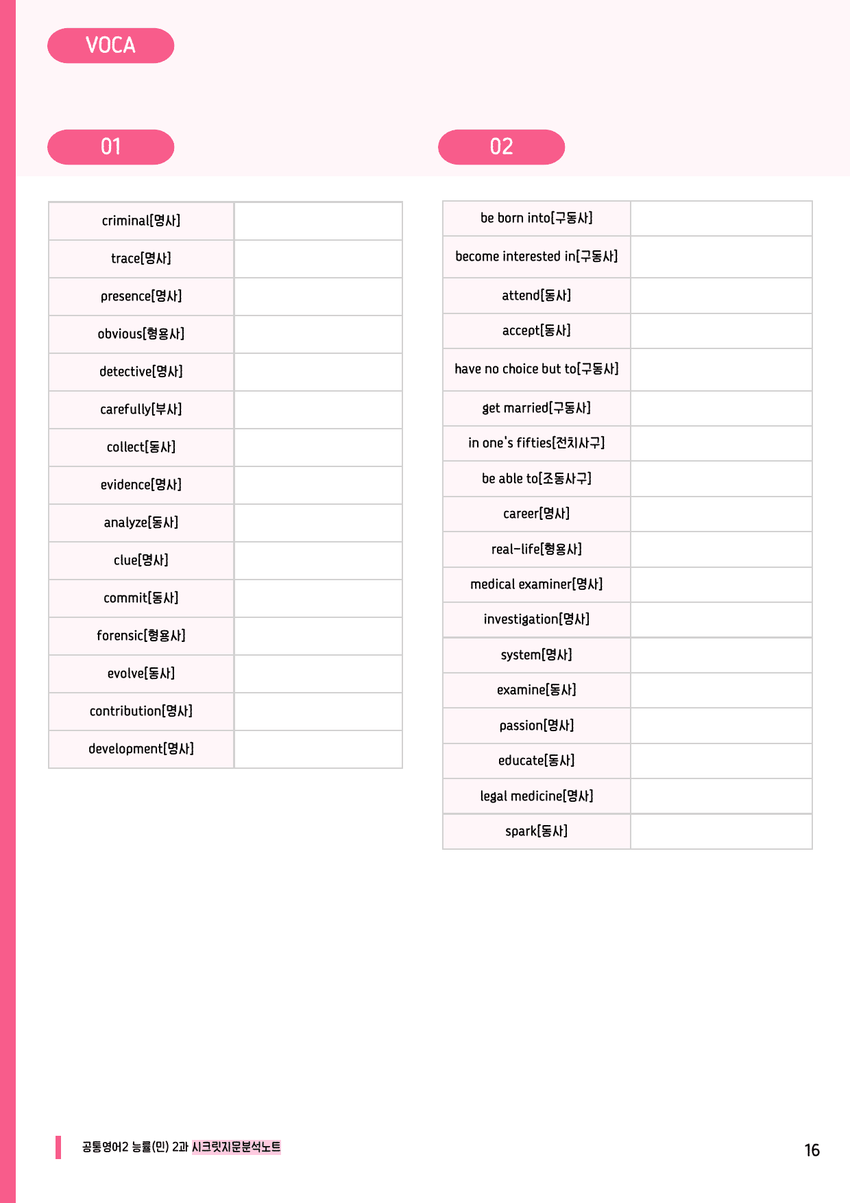🩷공통2 능률(민) 2과 시크릿지문분석노트+깔끔직전보강자료🩷_preview_undefined