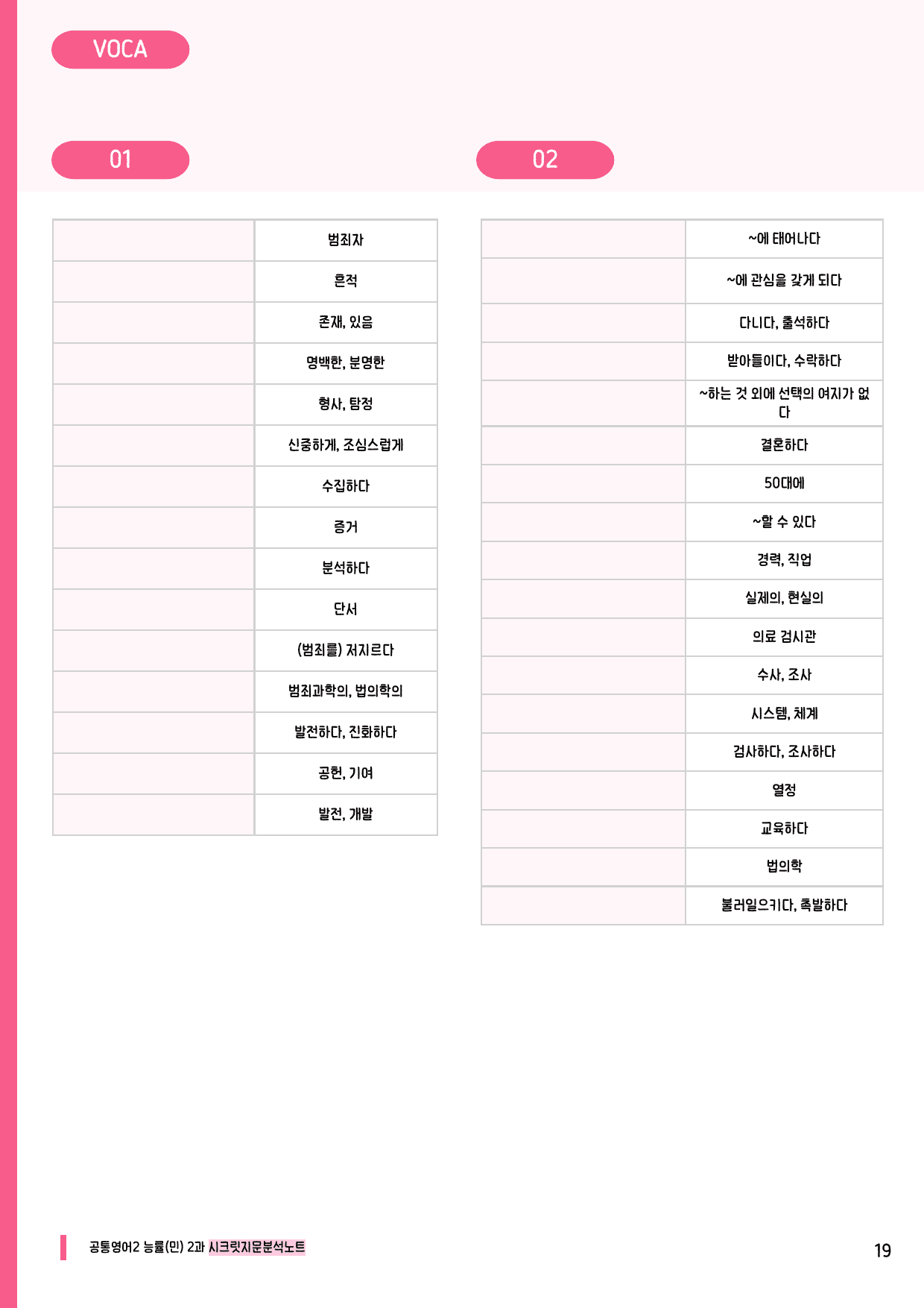 🩷공통2 능률(민) 2과 시크릿지문분석노트+깔끔직전보강자료🩷_preview_undefined