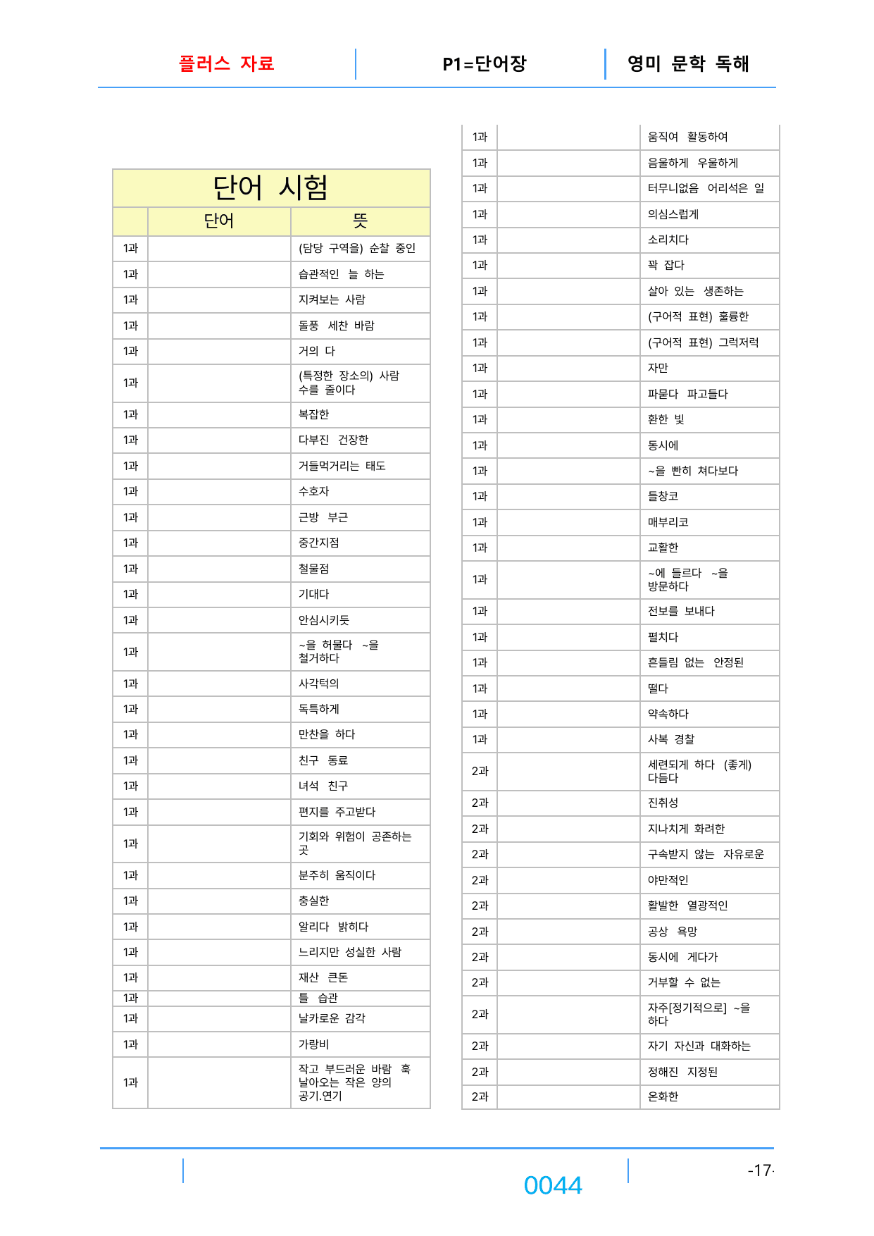 1번 자료=빠른 구문분석=고급영독, 영미 문학 1과_preview_undefined