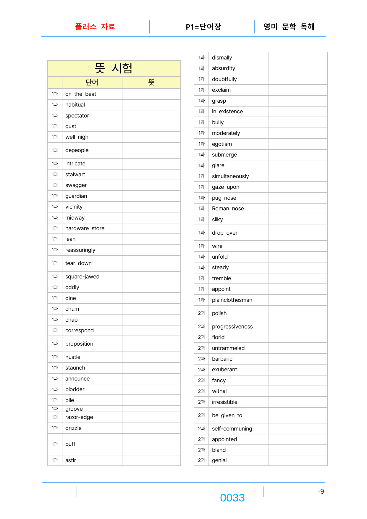 1번 자료=빠른 구문분석=고급영독, 영미 문학 3과_preview_undefined