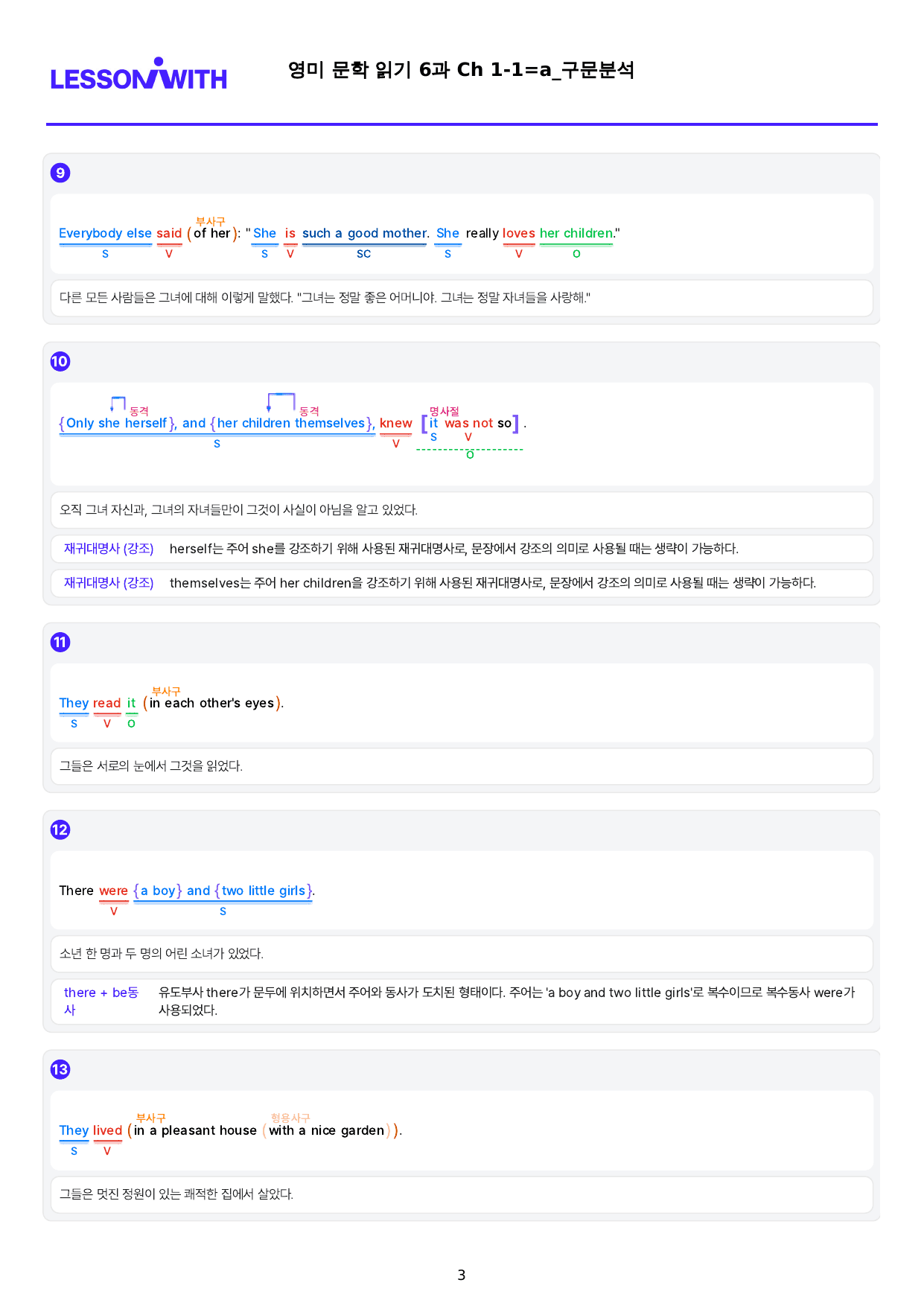 1번 자료=빠른 구문분석=고급영독, 영미 문학 6과_preview_undefined