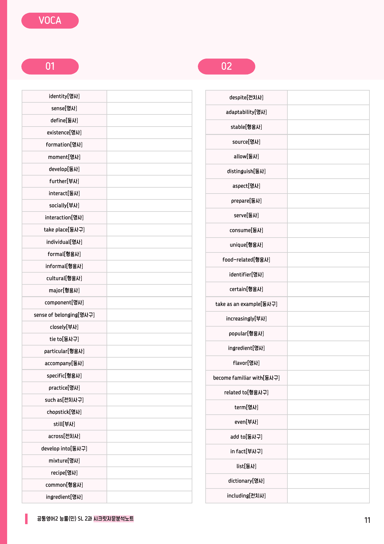 🩷공통2 능률(민) SL 2과 시크릿지문분석노트+깔끔직전보강자료🩷_preview_undefined
