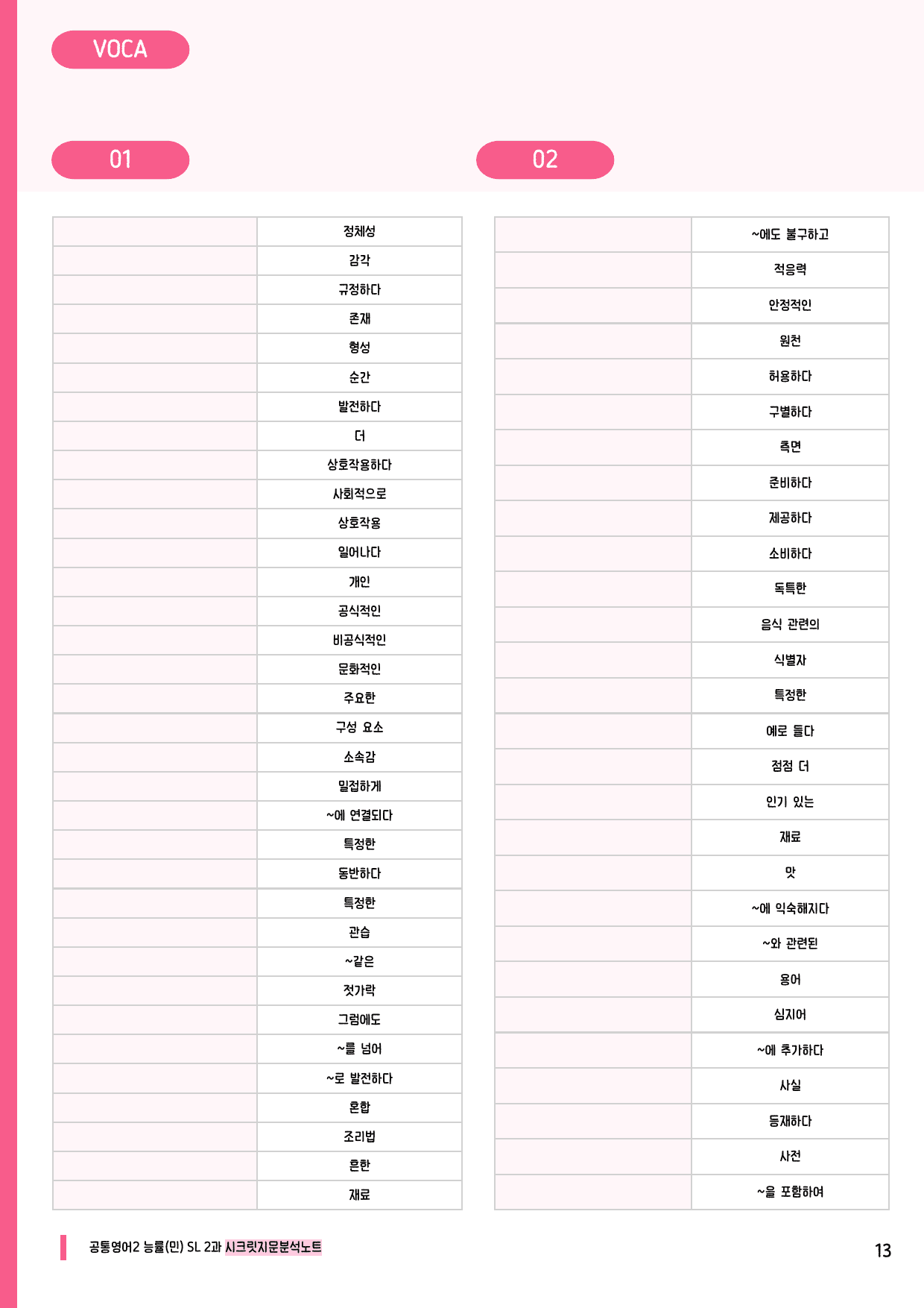 🩷공통2 능률(민) SL 2과 시크릿지문분석노트+깔끔직전보강자료🩷_preview_undefined