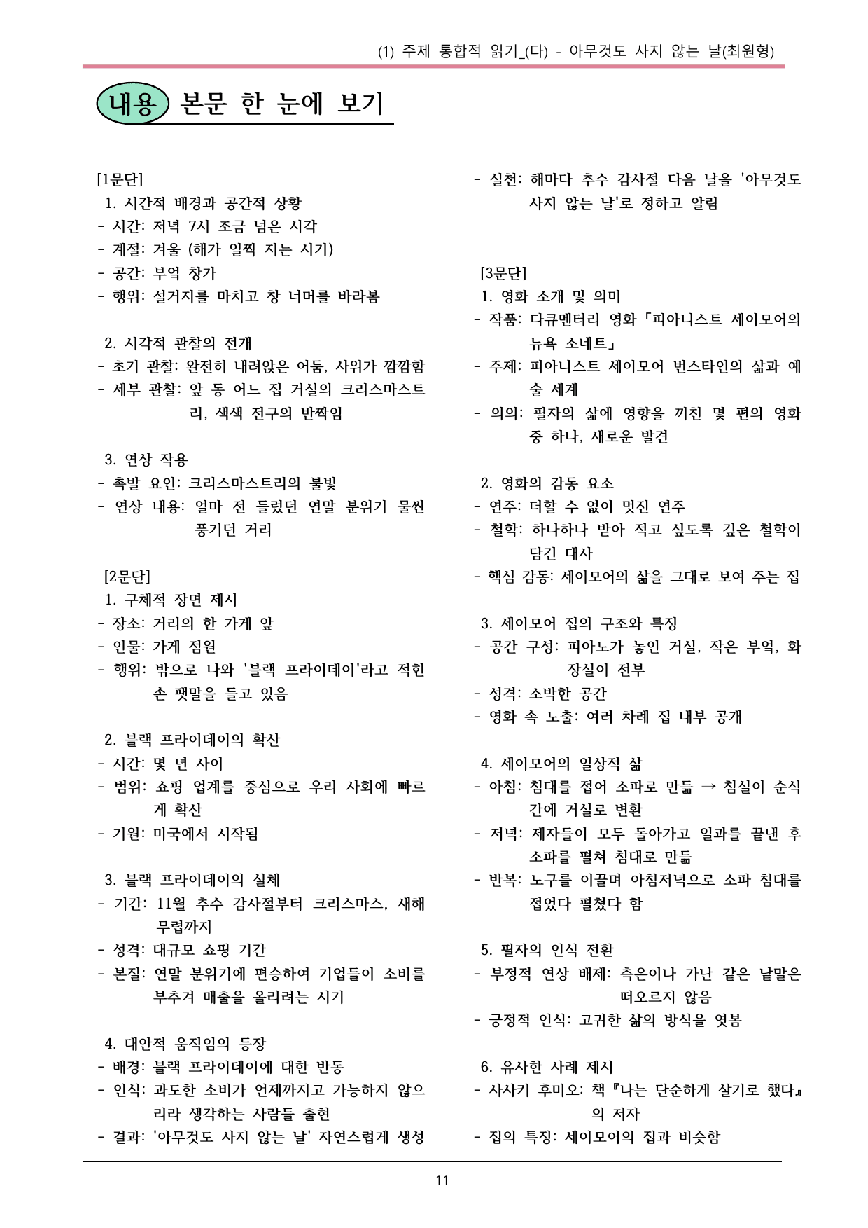 22개정 공통국어2 비상박 5-1(다)_아무것도 사지 않는 날 내용정리_preview_undefined