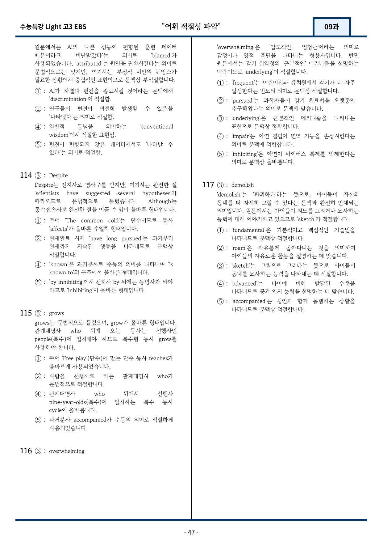 2025 EBS 수능특강 Light 9강 변형문제 117문항_preview_undefined
