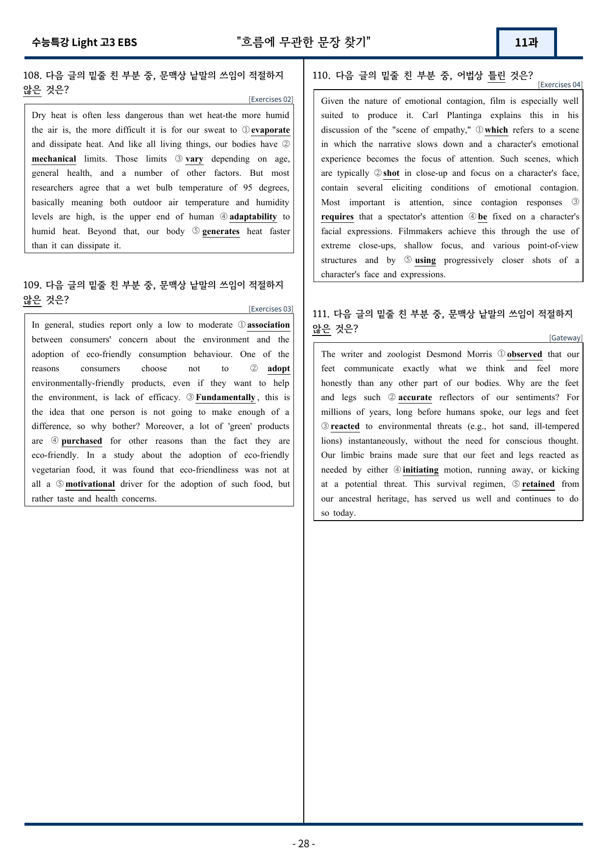 2025 EBS 수능특강 Light 11강 변형문제 113문항_preview_undefined
