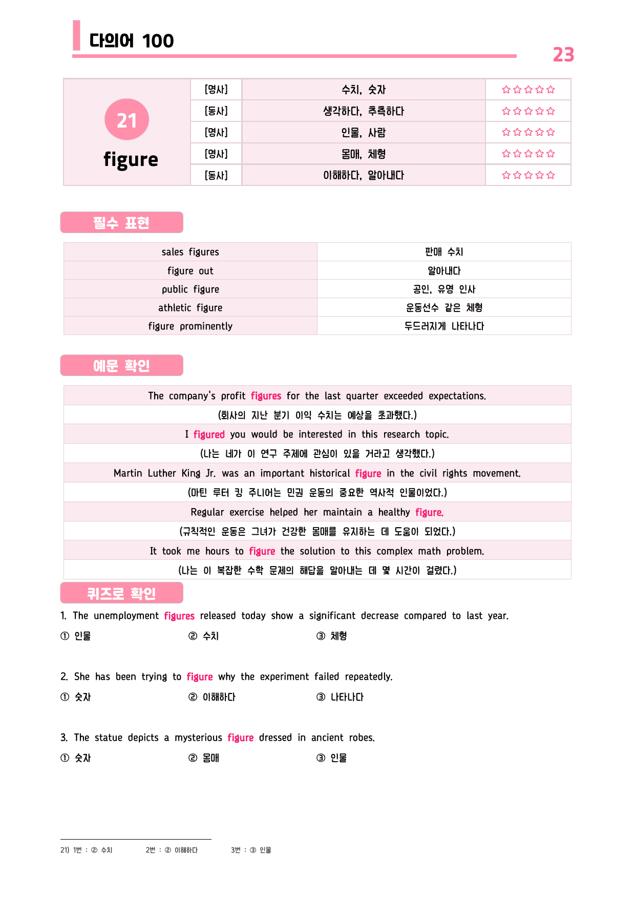 🩷시크릿VOCA : 다의어 100개 끝내기 - 방학특강 어휘 자료🩷_preview_undefined