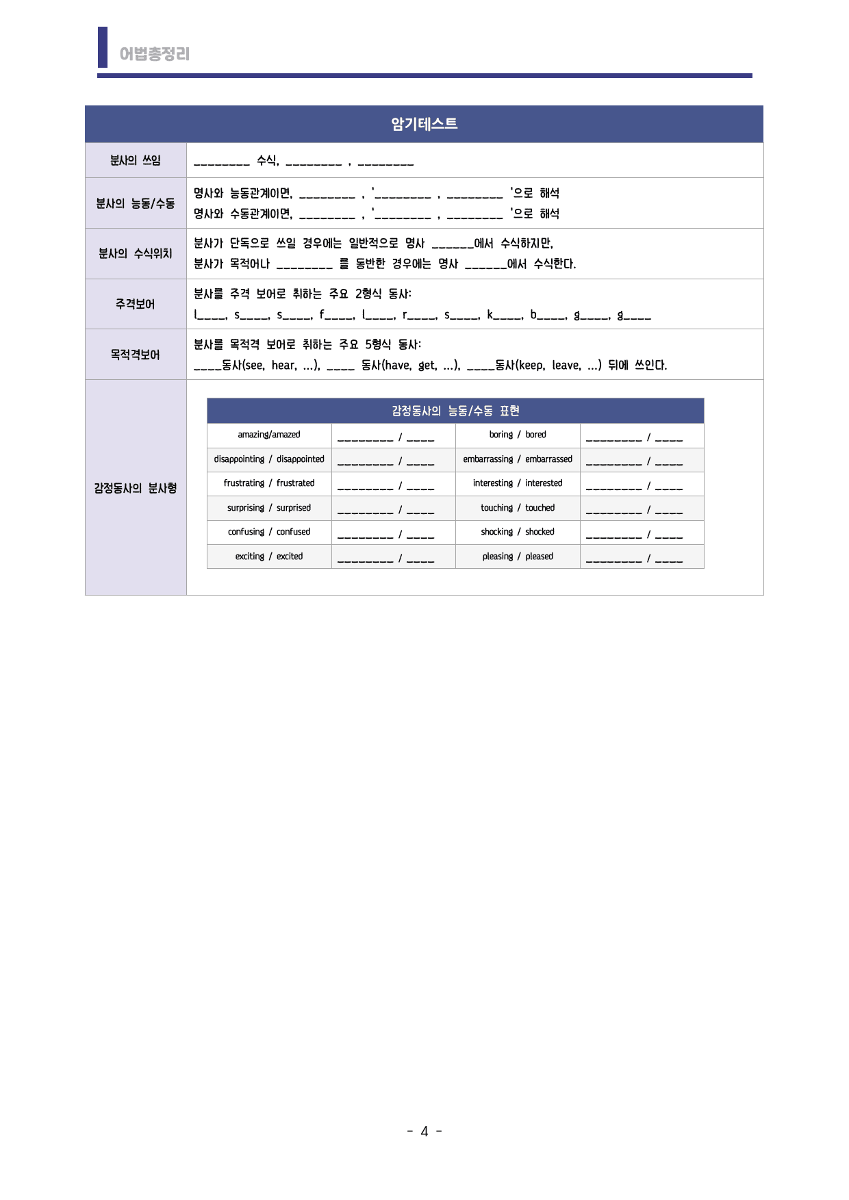 🩷시크릿어법: 3. 분사구- 방학특강자료🩷_preview_undefined