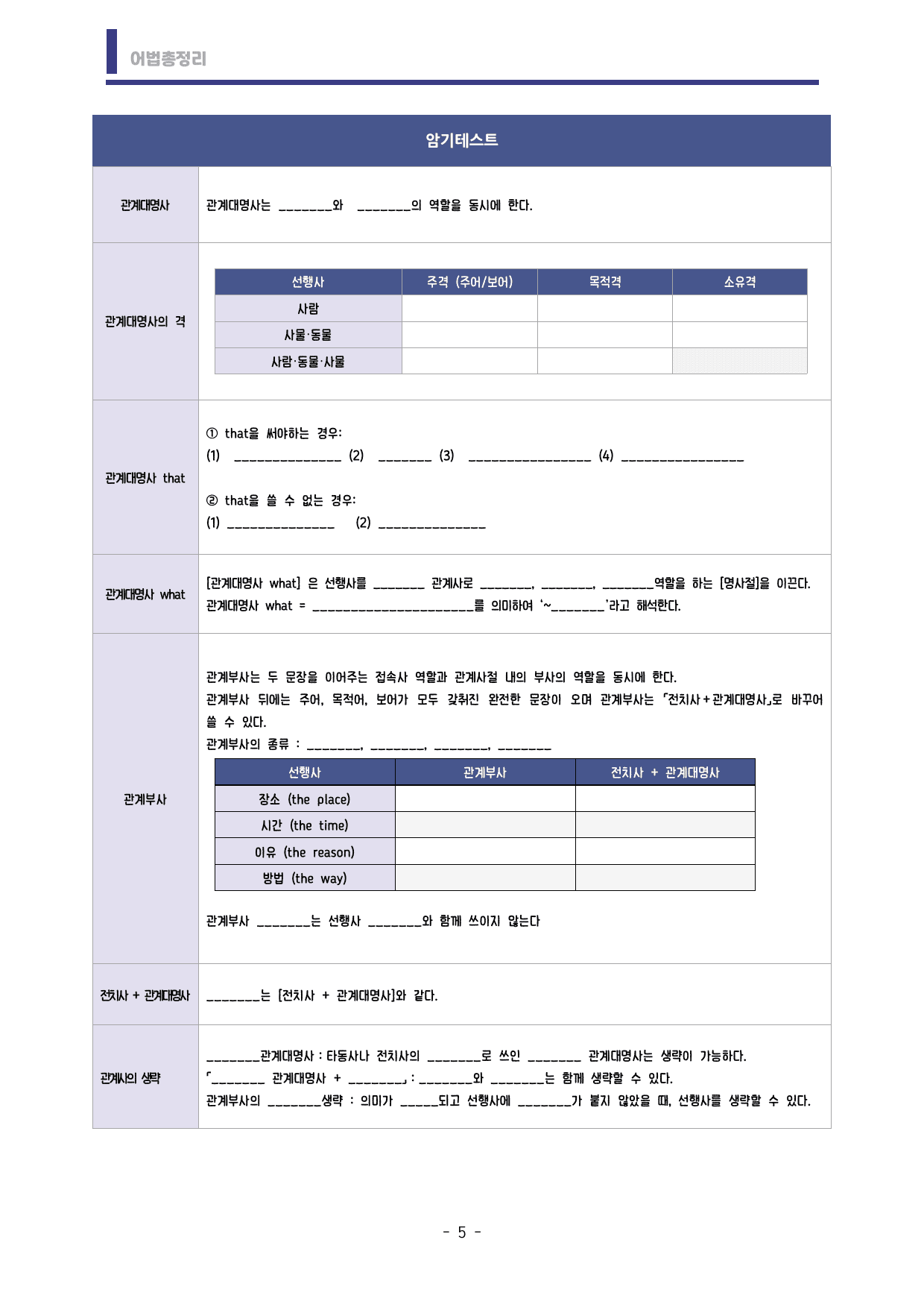 🩷시크릿어법: 6. 관계대명사, 관계부사 - 방학특강자료🩷_preview_undefined