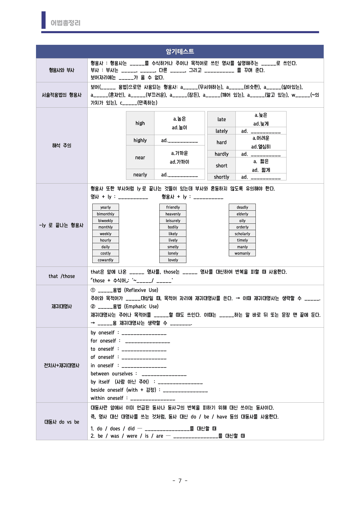 🩷시크릿어법: 9. 형용사,부사,대명사,대동사 방학특강자료🩷_preview_undefined