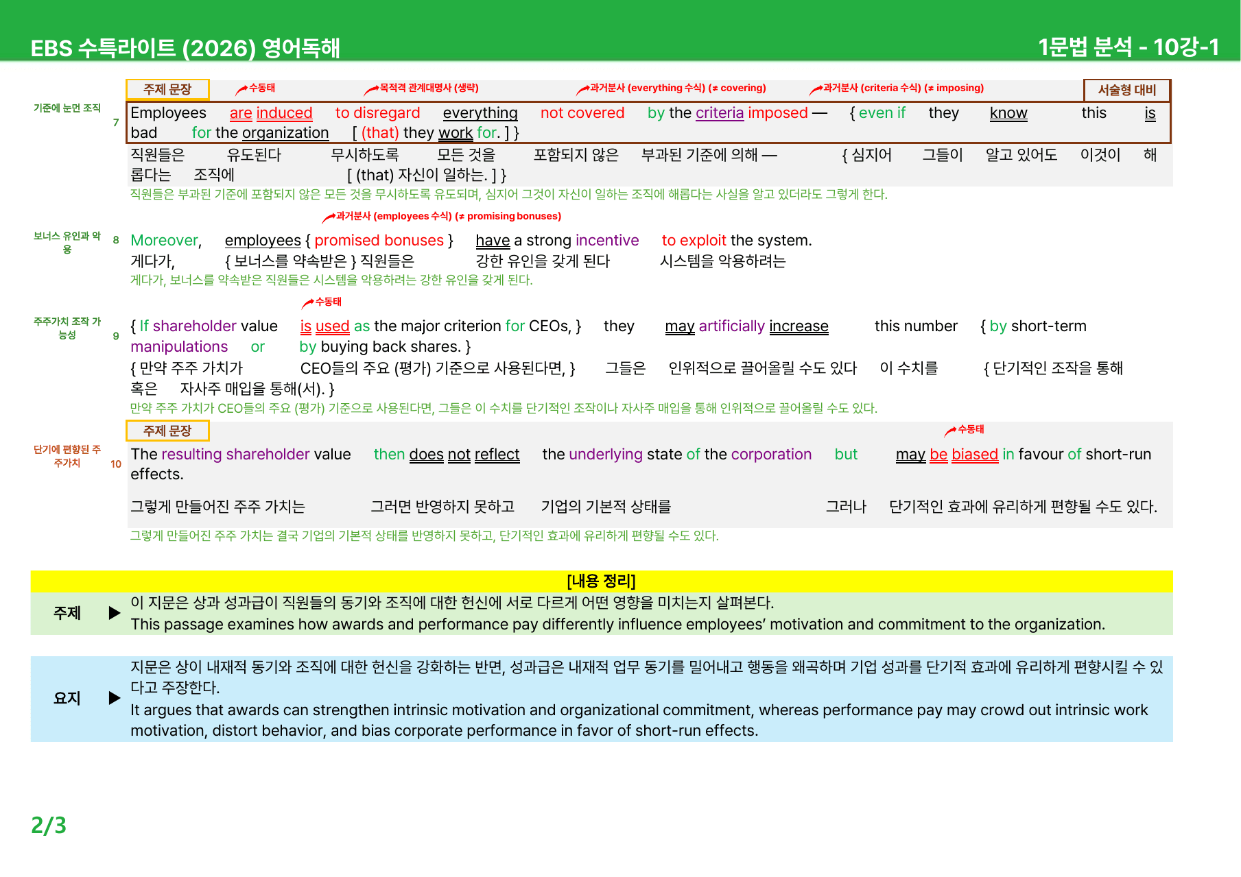 수능특강 Light 영어독해 (2026) 10~12강 - 본문분석_preview_undefined