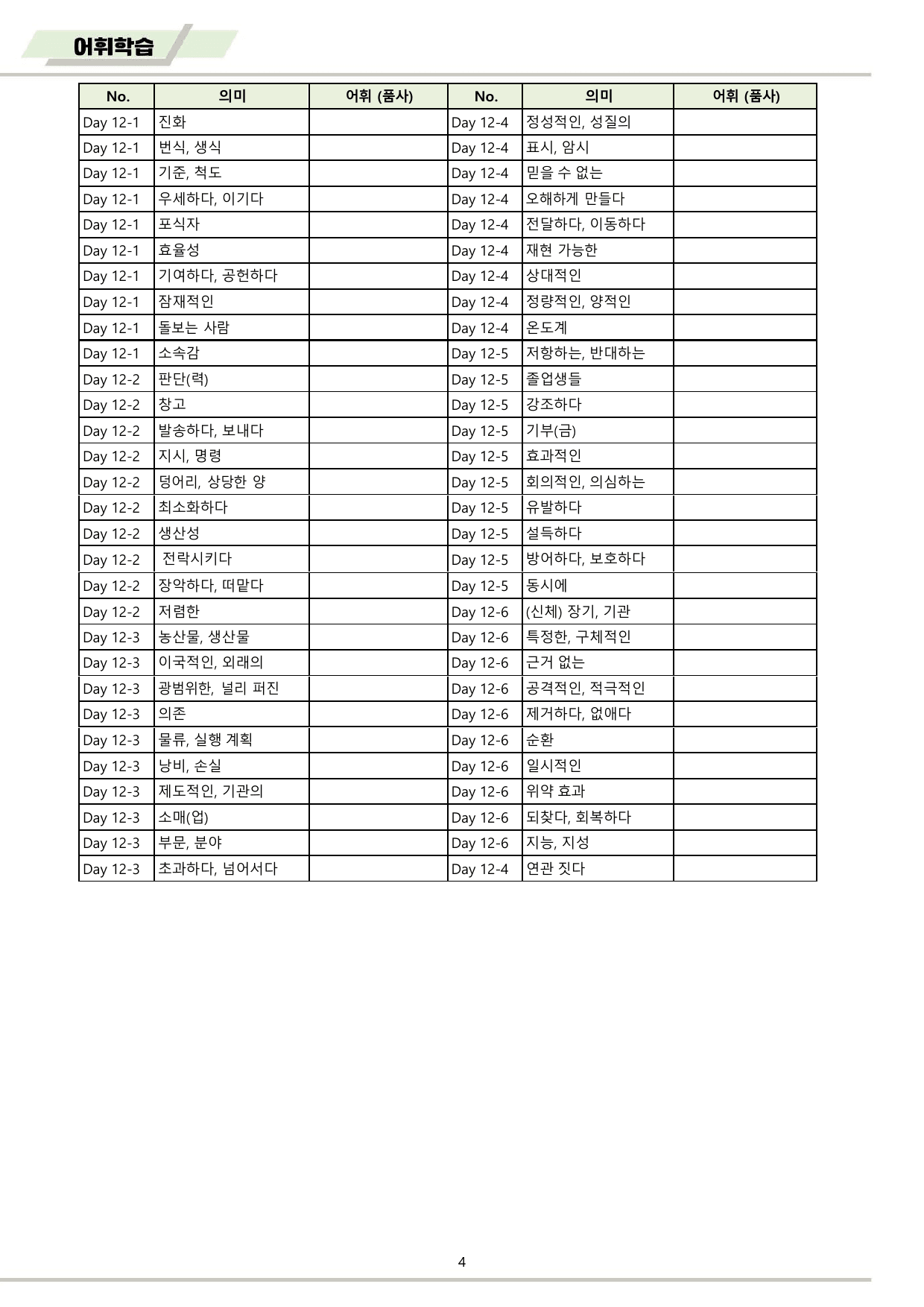 EBS 하루6개 1등급 영어독해 전국연합 고1 워크북 11종 12 day_preview_undefined